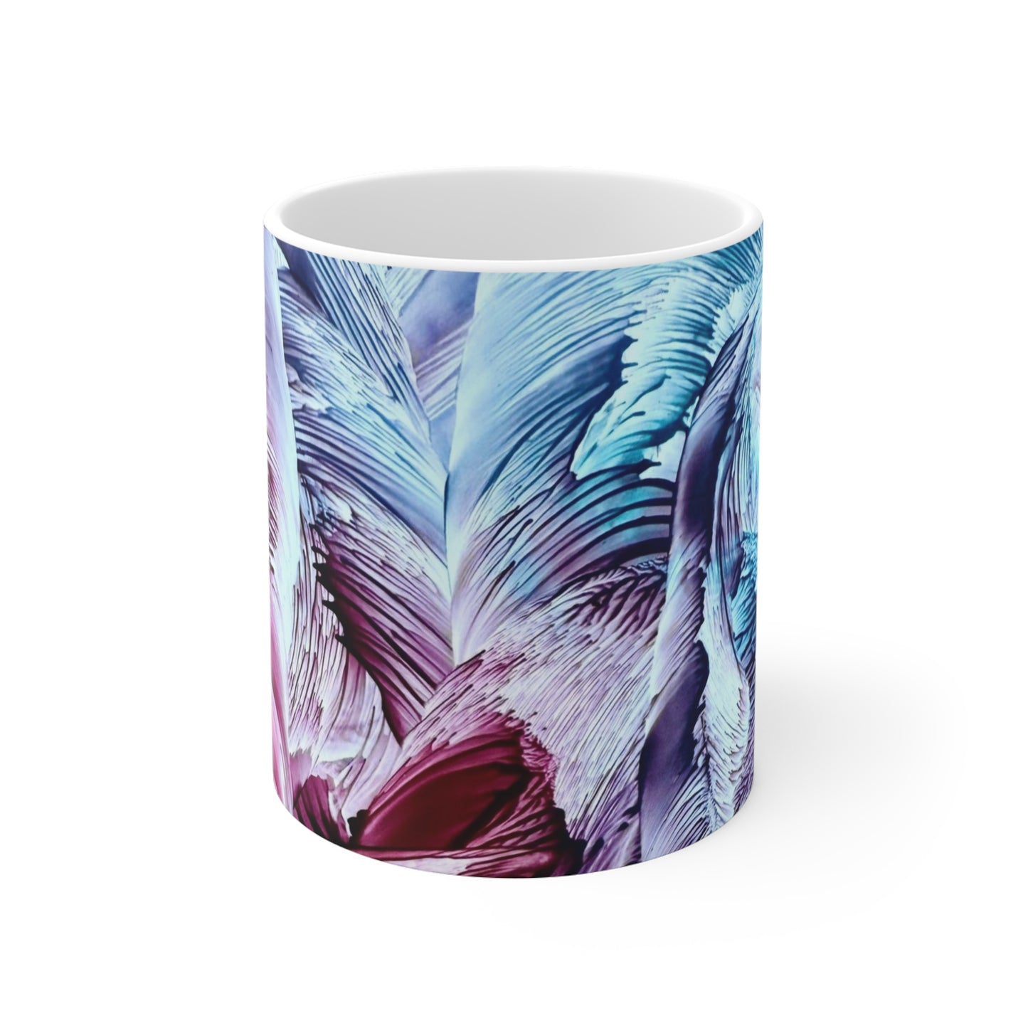Artistic Ceramic Mug (EU), Waves, Art Design by Sincthus