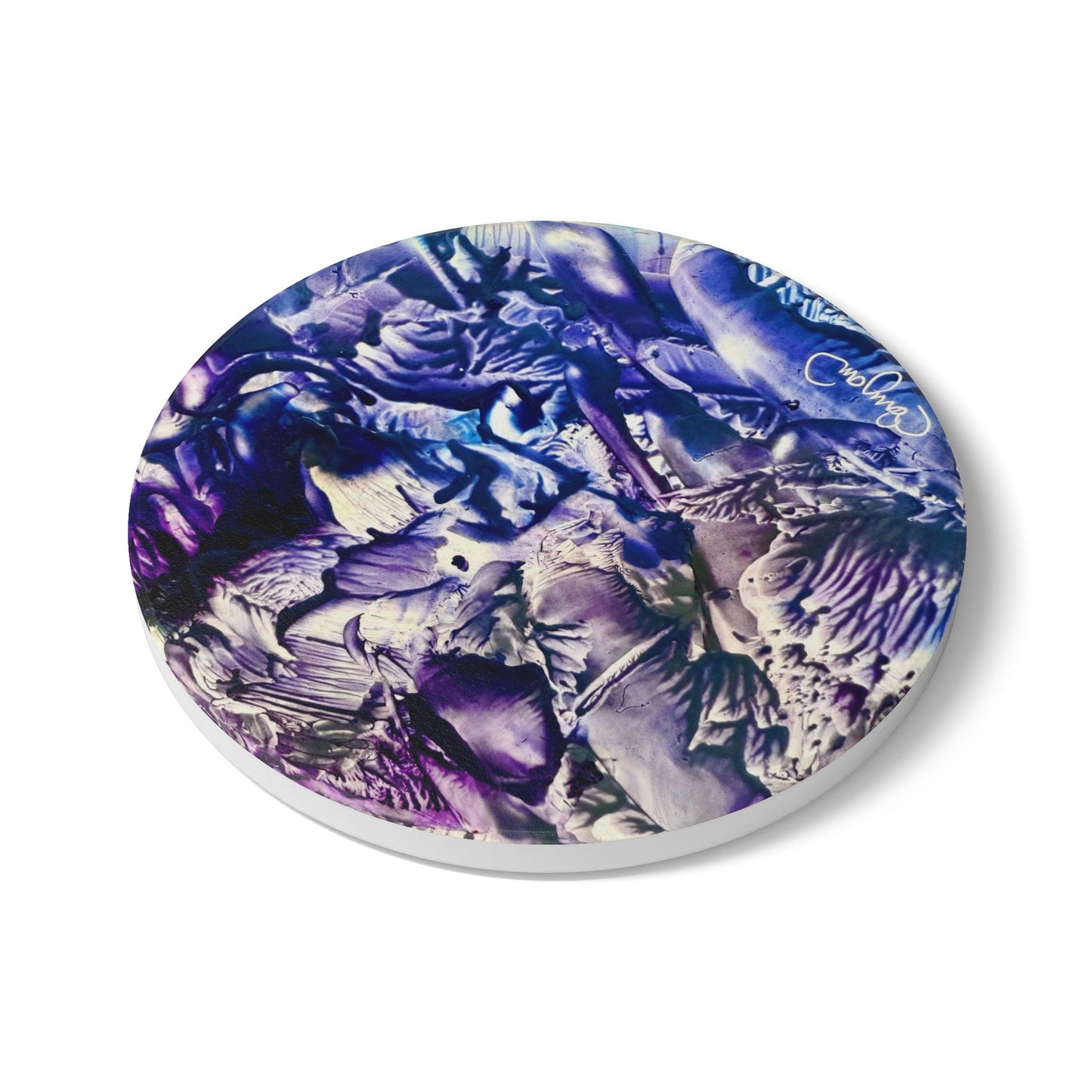 Ceramic Coaster, Flood, Art Design by Sincthus