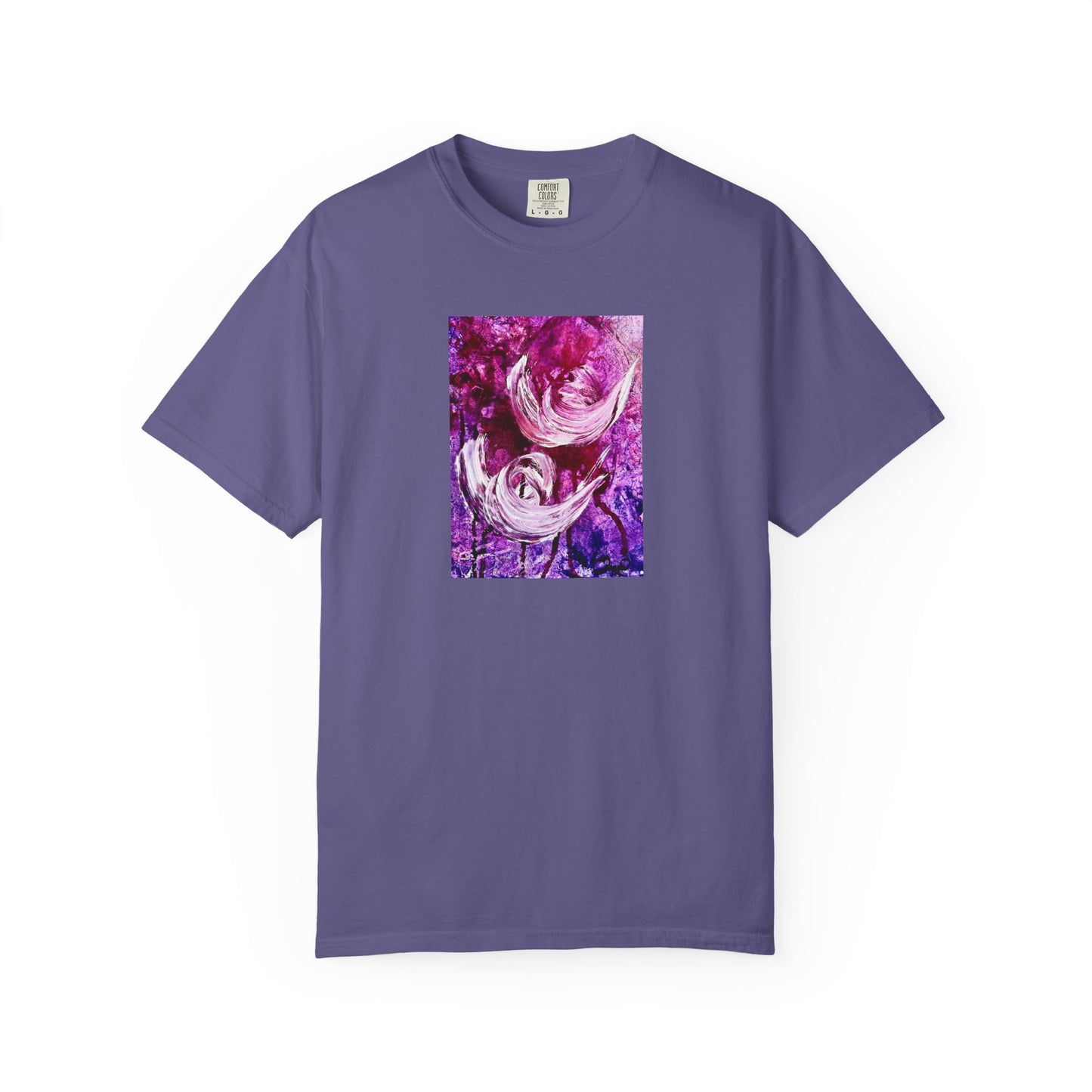 Unisex Garment-Dyed T-shirt, Love Path, Art Design by Sincthus