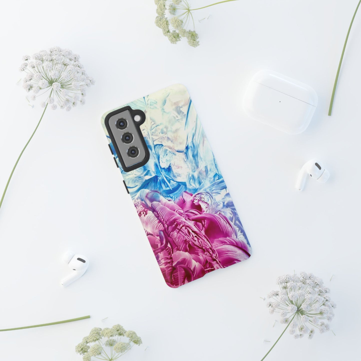 Stylish Hard Phone Case, White Horse, Art Design by Sincthus