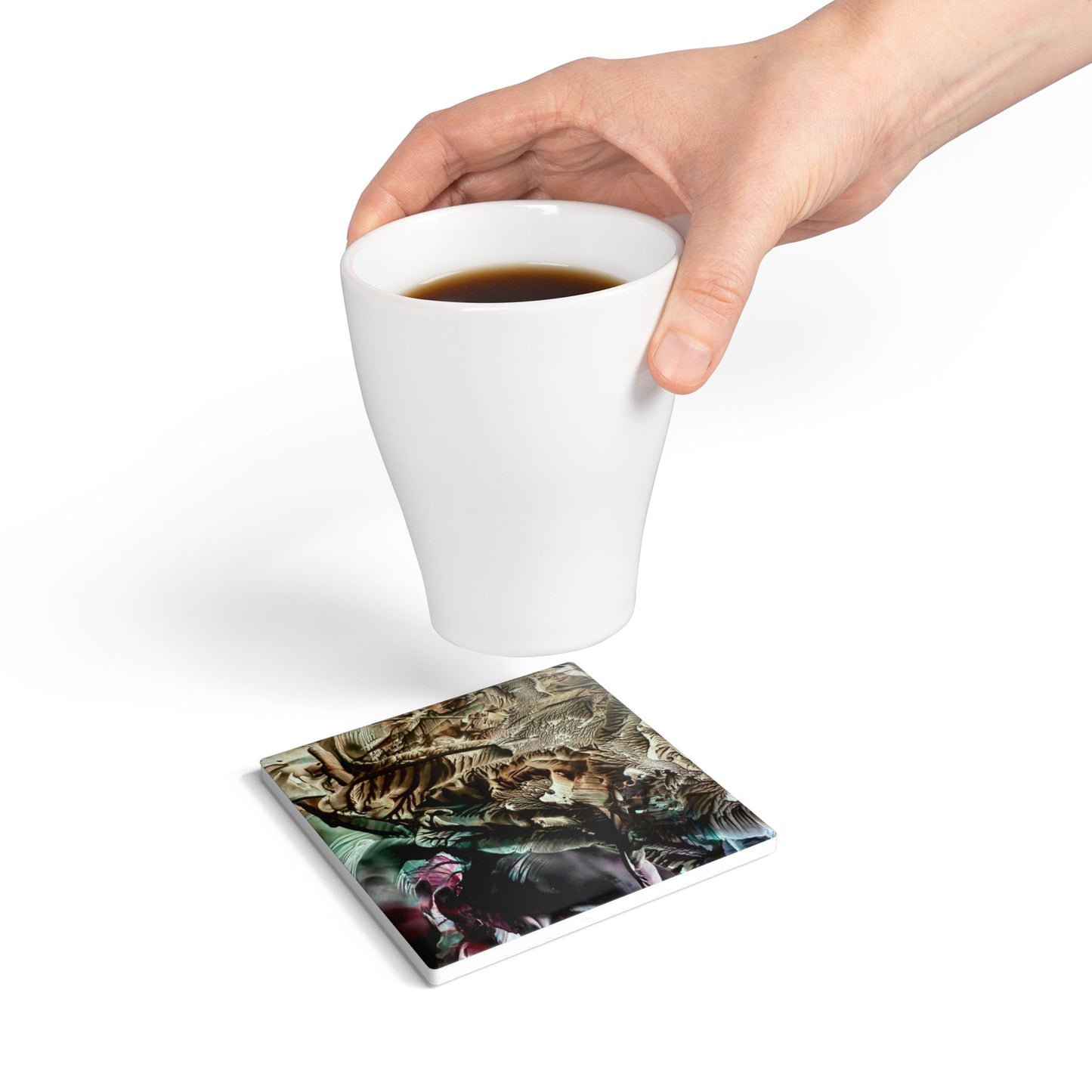 Ceramic Coaster, Adventure, Art Design by Sincthus