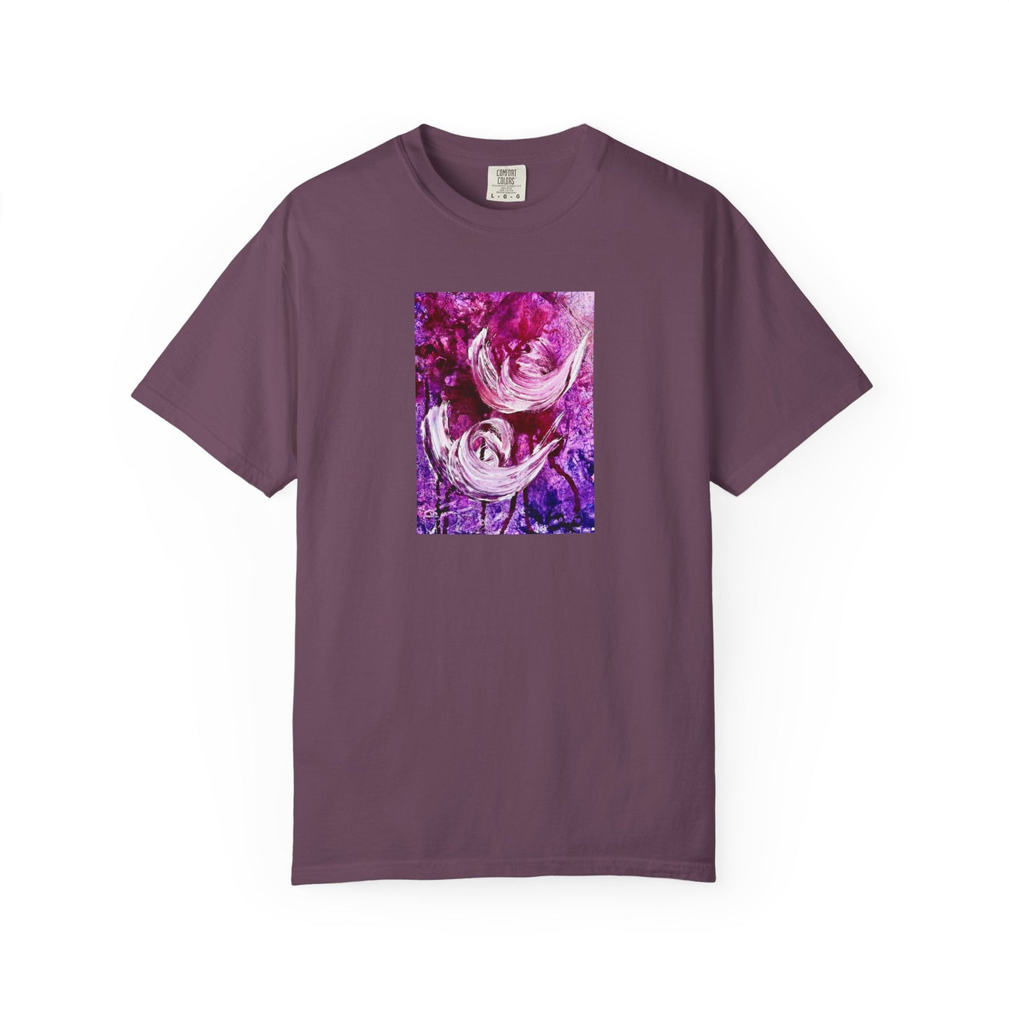 Unisex Garment-Dyed T-shirt, Love Path, Art Design by Sincthus
