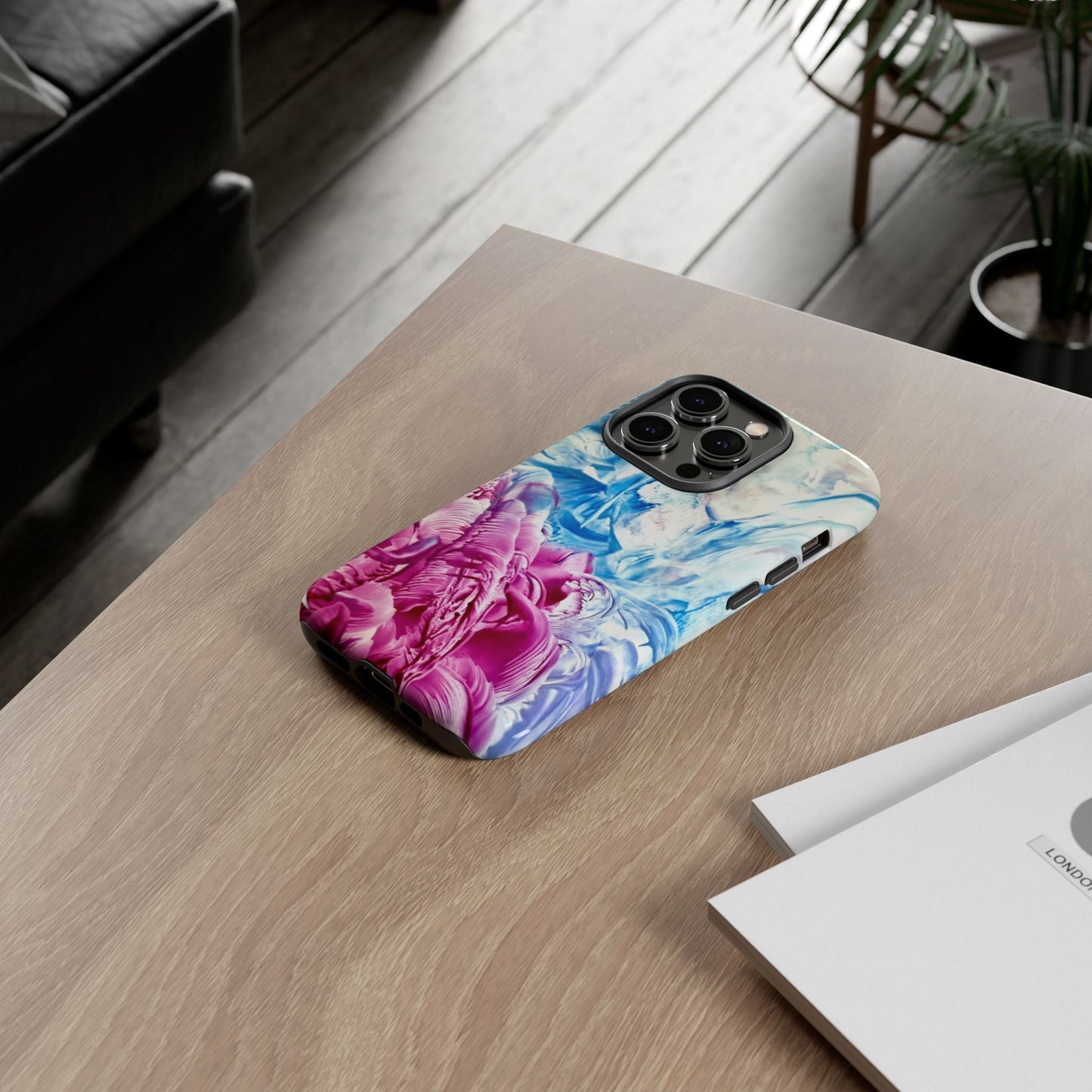 Stylish Hard Phone Case, White Horse, Art Design by Sincthus