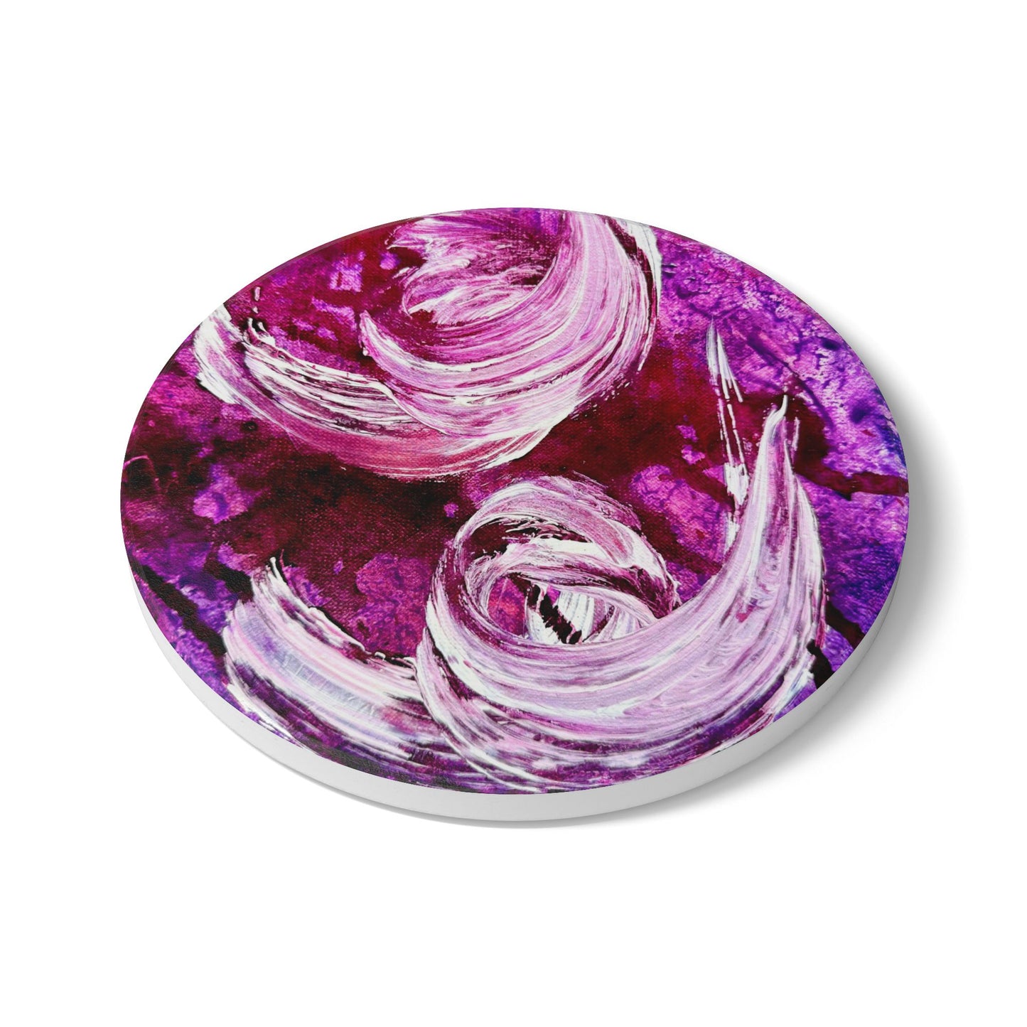 Ceramic Coaster, Love Path, Art Design by Sincthus