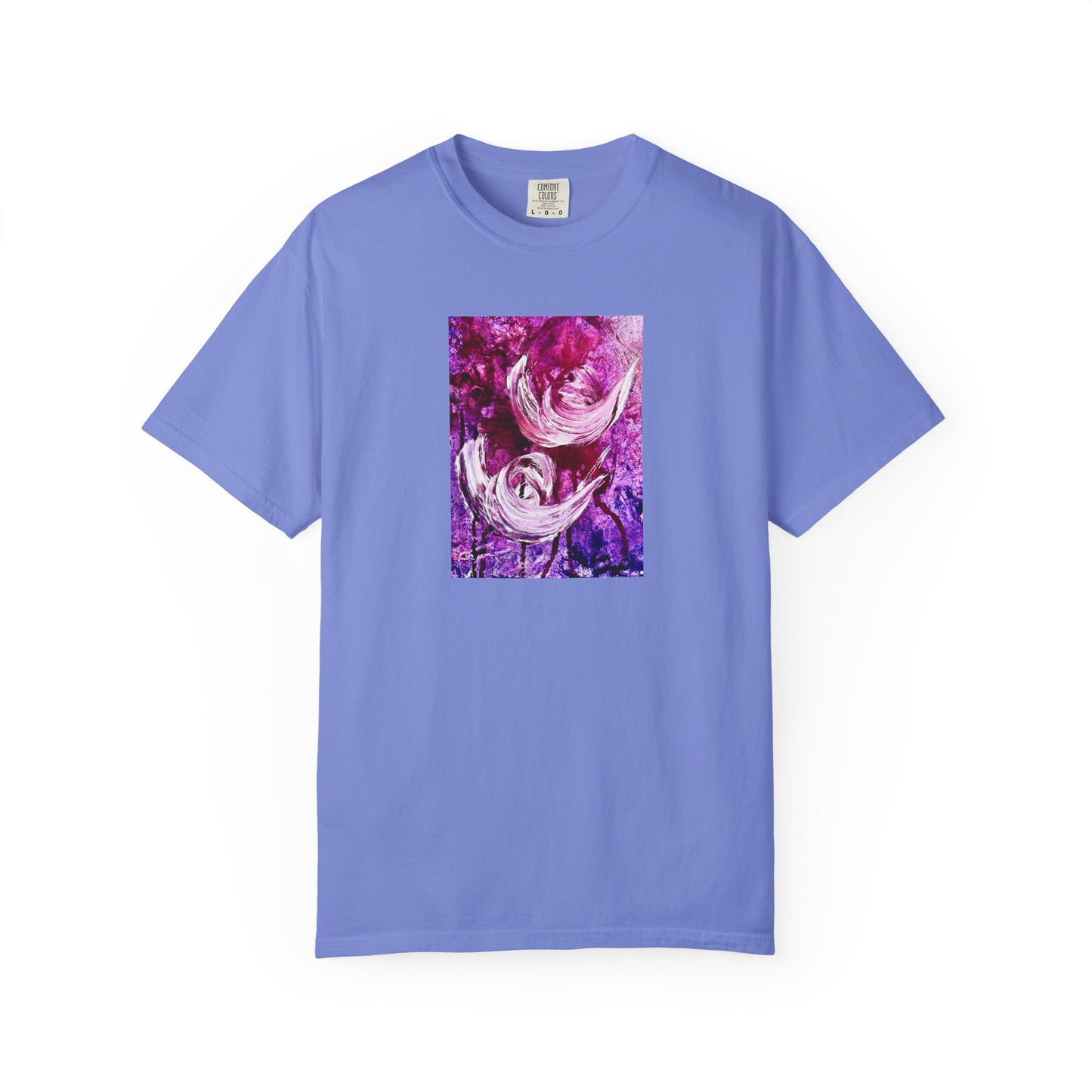 Unisex Garment-Dyed T-shirt, Love Path, Art Design by Sincthus