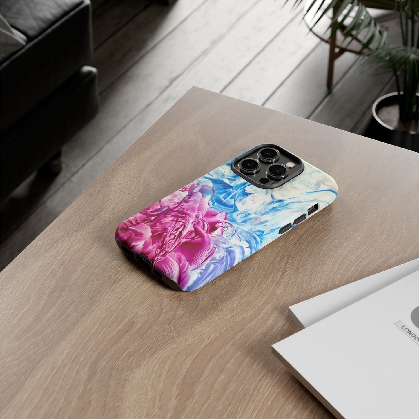Stylish Hard Phone Case, White Horse, Art Design by Sincthus