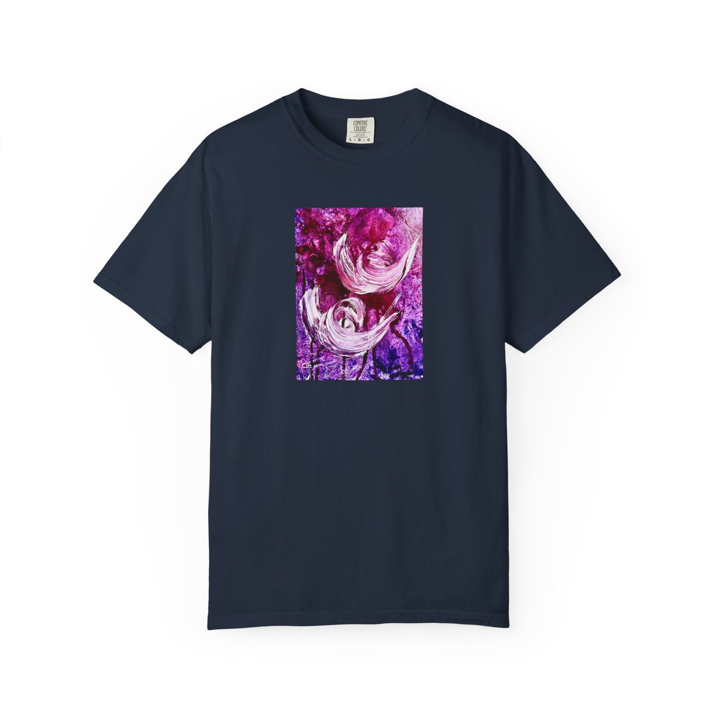 Unisex Garment-Dyed T-shirt, Love Path, Art Design by Sincthus