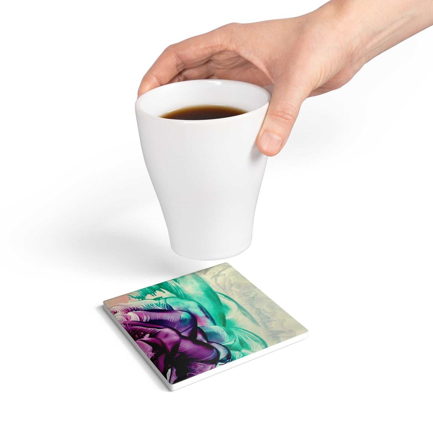Ceramic Coaster, Happy Mother’s Day, Art Design by Sincthus