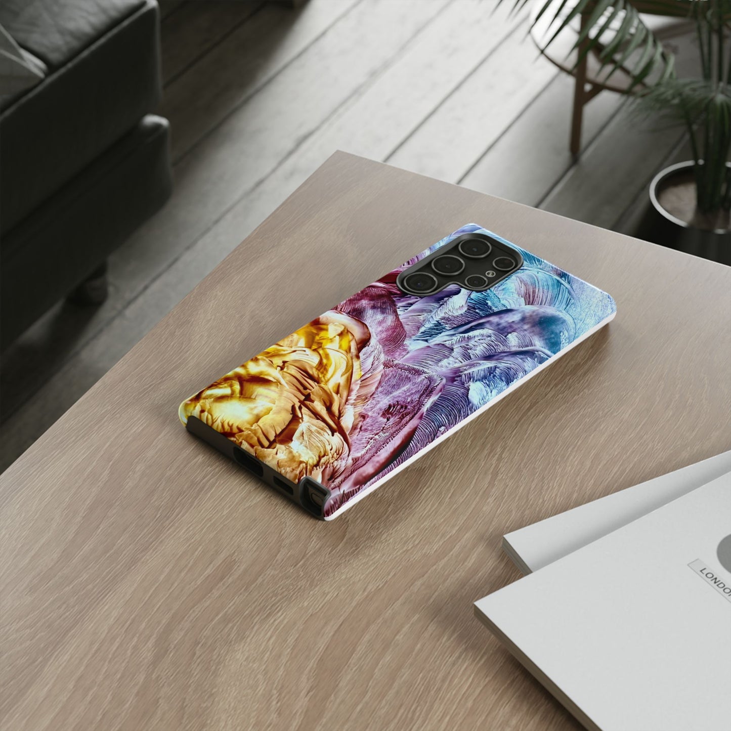 Stylish Hard Phone Case, Waves, Art Design by Sincthus
