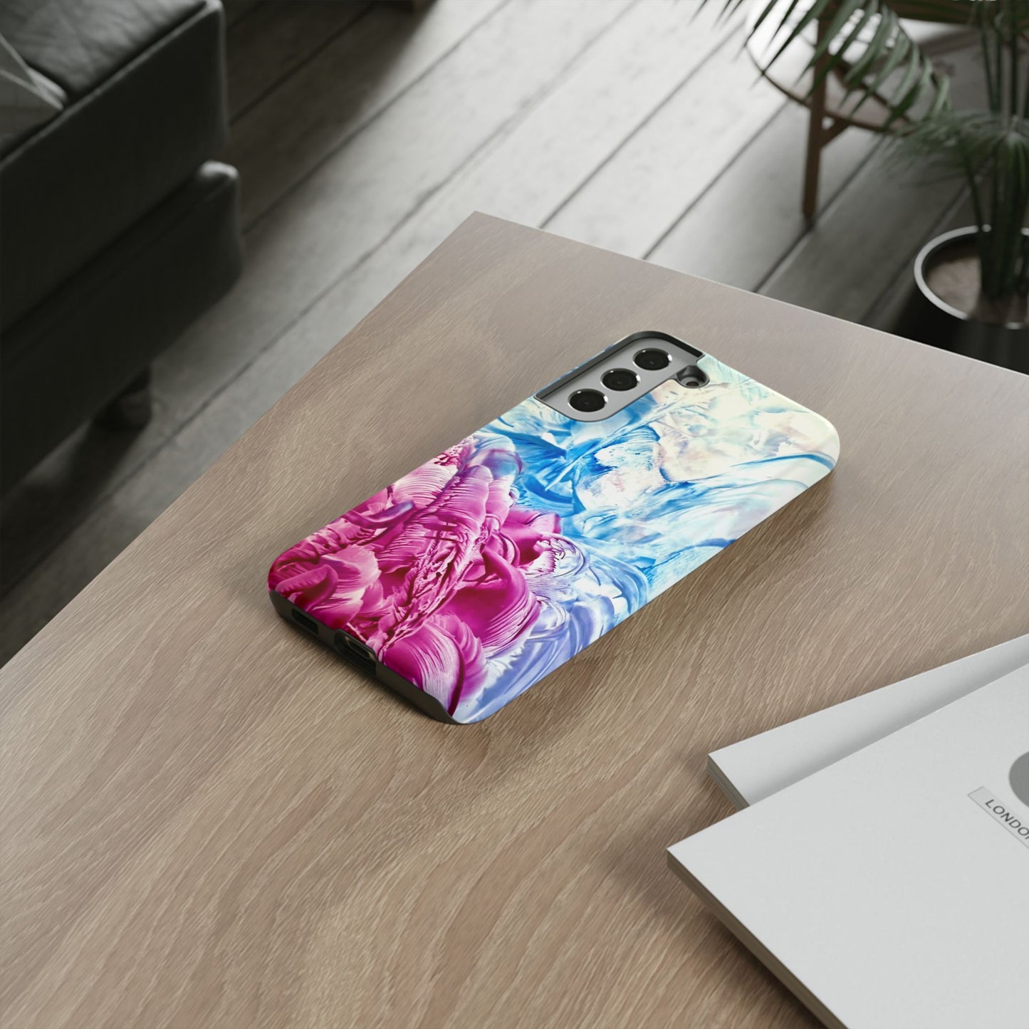Stylish Hard Phone Case, White Horse, Art Design by Sincthus