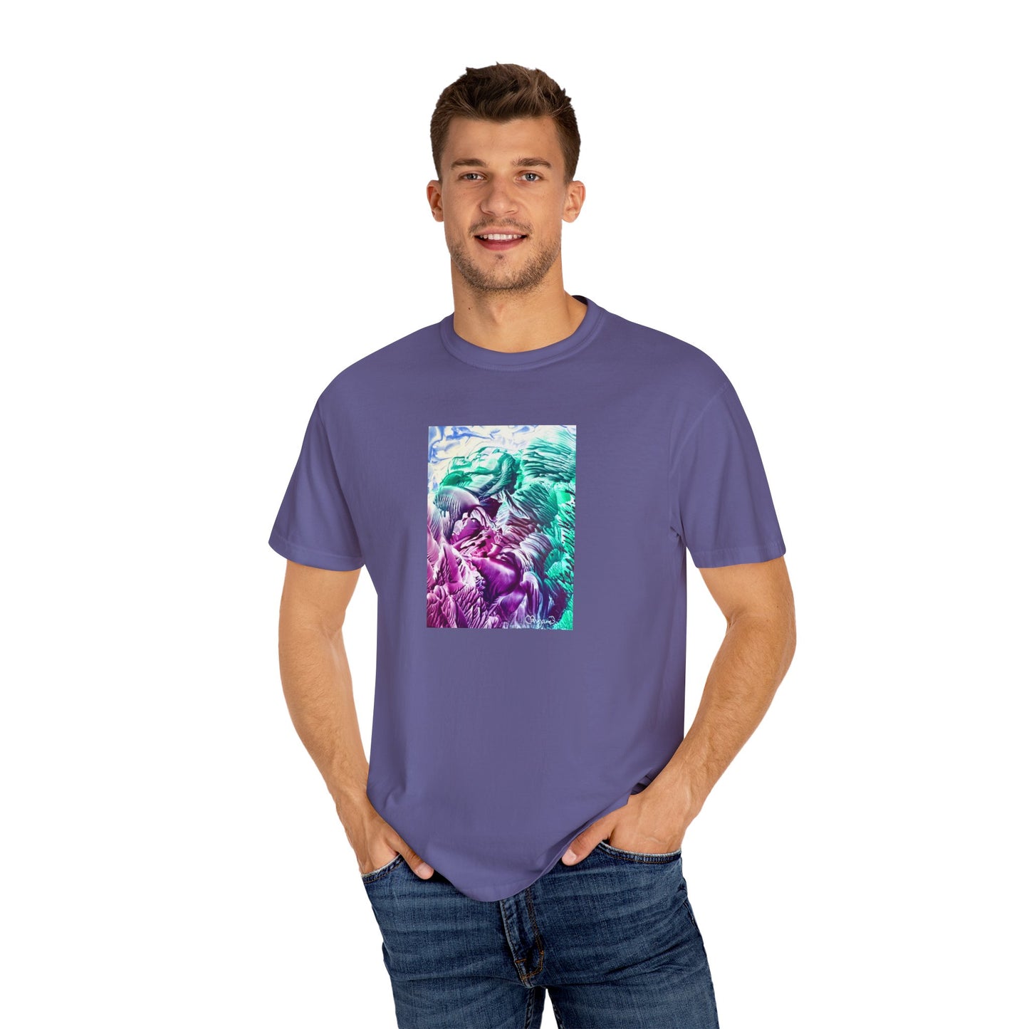 Unisex Garment-Dyed T-shirt, Bloom, Art Design by Sincthus