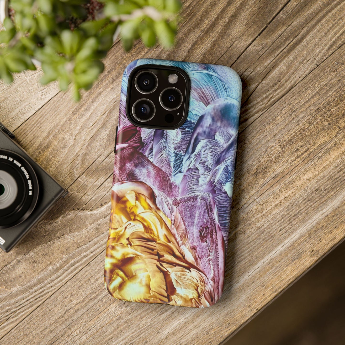 Stylish Hard Phone Case, Waves, Art Design by Sincthus
