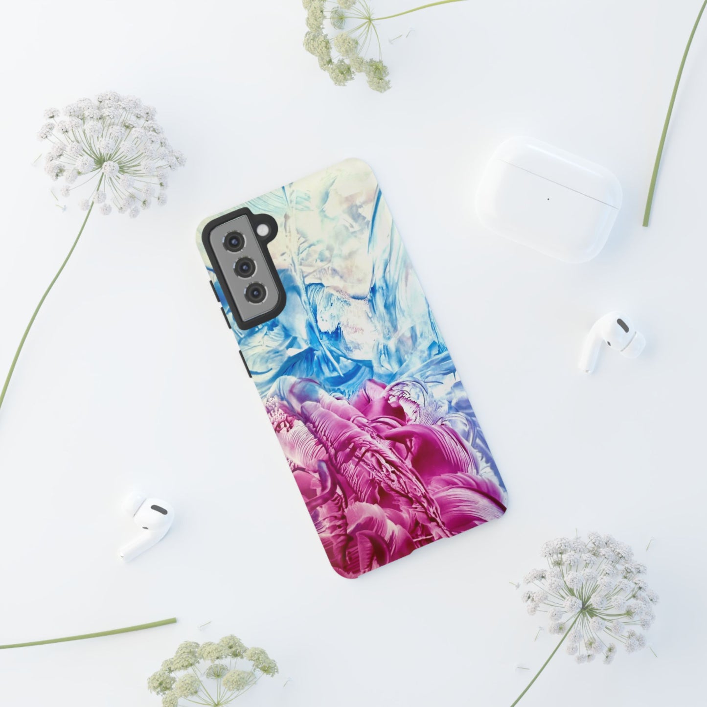 Stylish Hard Phone Case, White Horse, Art Design by Sincthus
