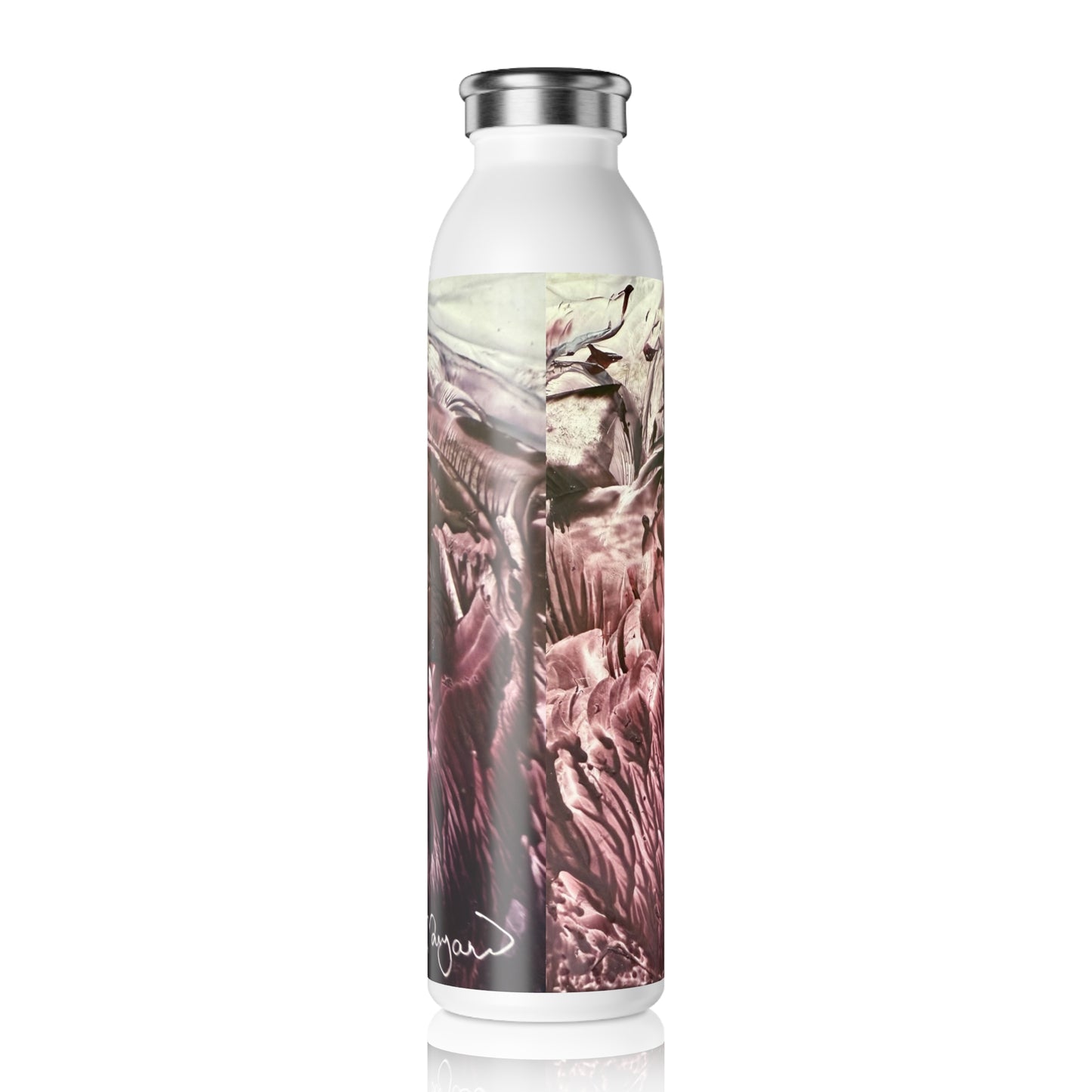 Stylish Slim Water Bottle, Wild Life, Art Design by Sincthus