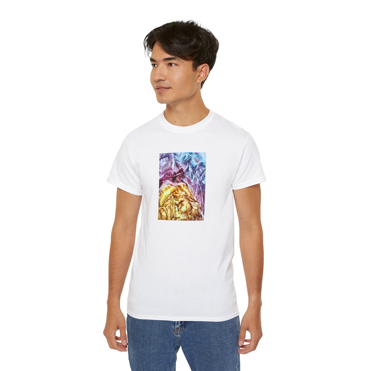Unisex Ultra Cotton T-Shirt, Waves, Art Design by Sincthus