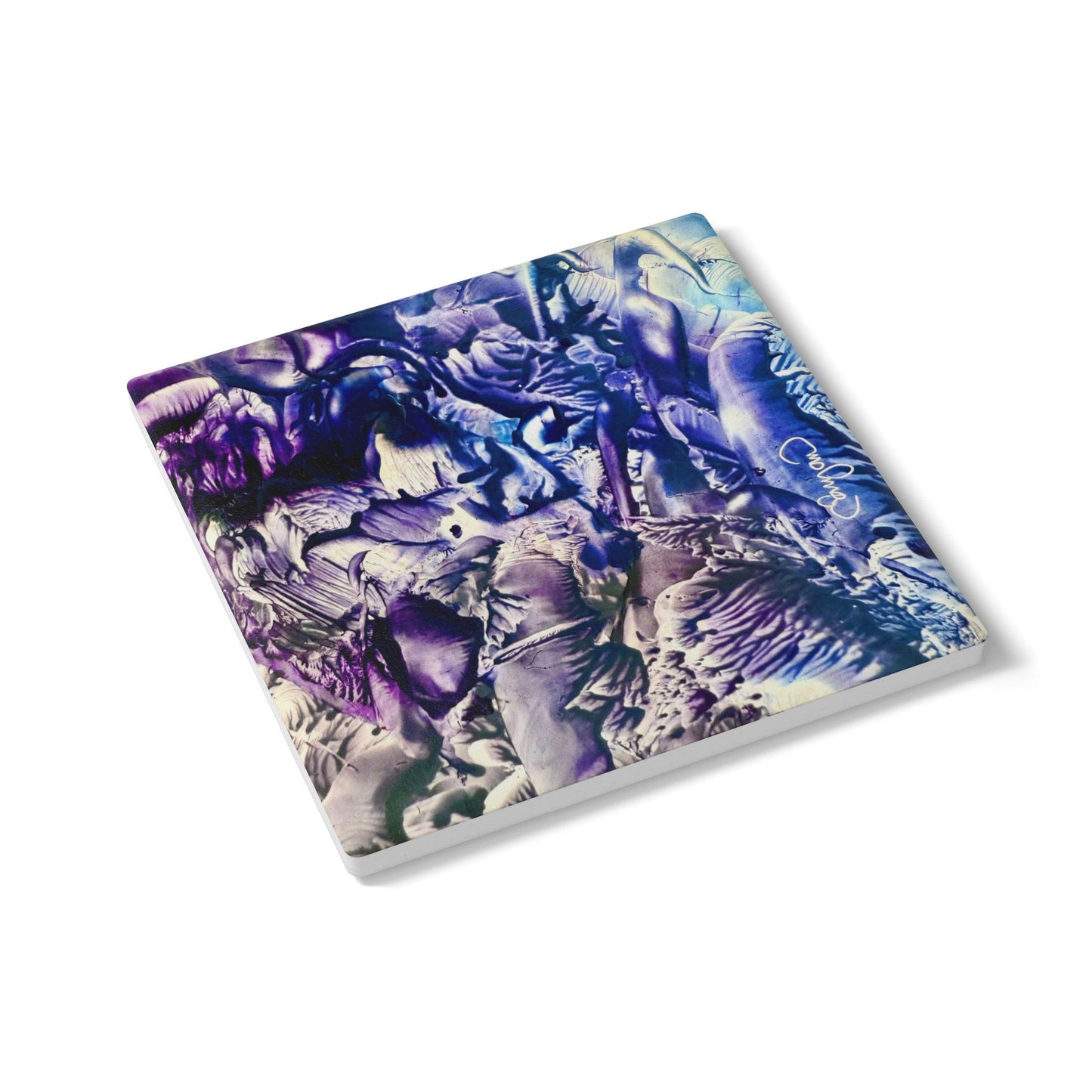 Ceramic Coaster, Flood, Art Design by Sincthus