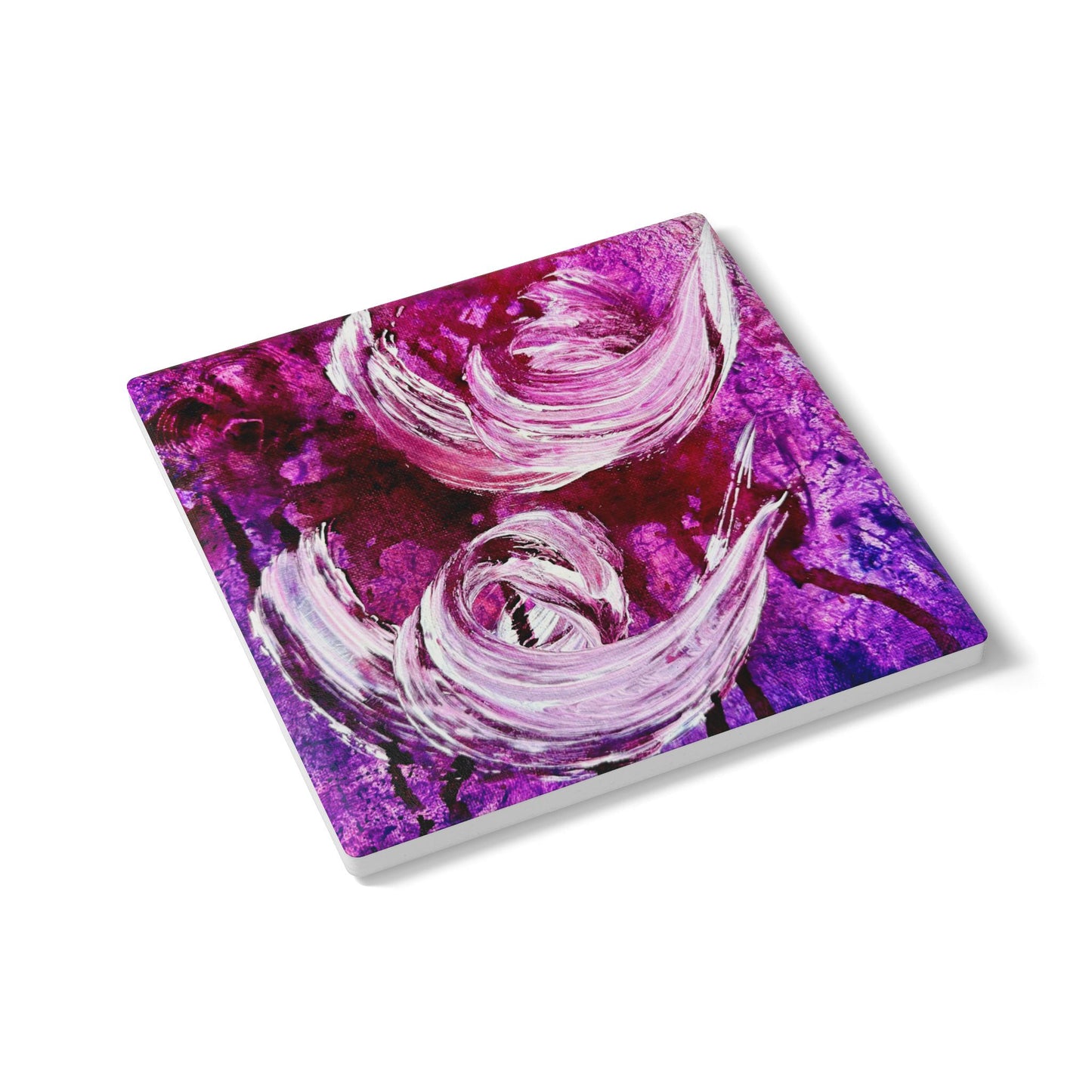 Ceramic Coaster, Love Path, Art Design by Sincthus