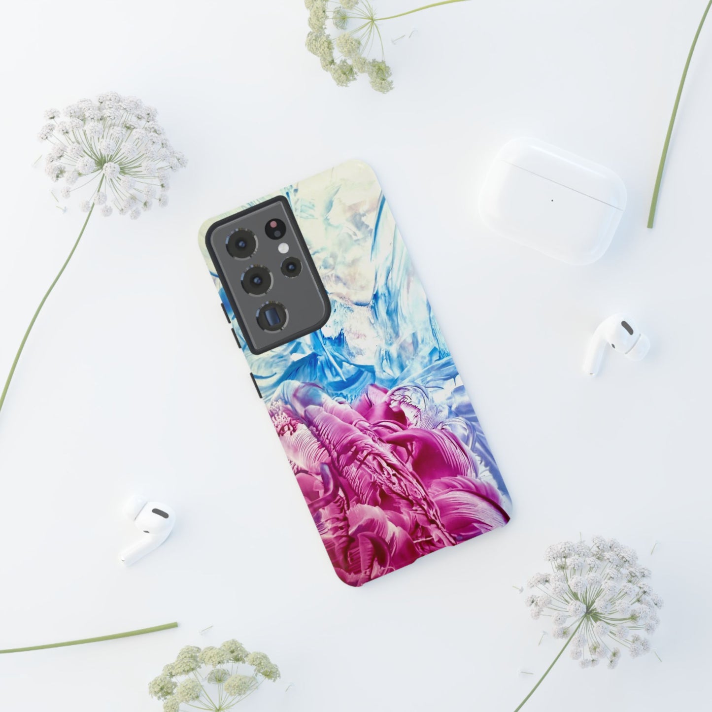 Stylish Hard Phone Case, White Horse, Art Design by Sincthus