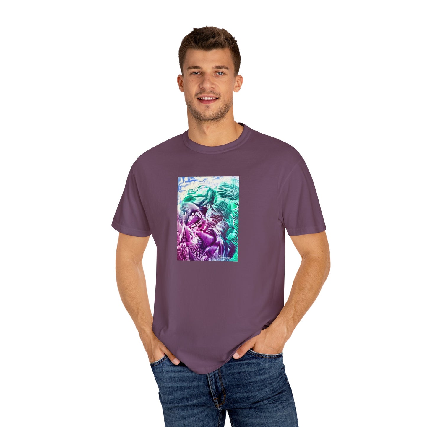 Unisex Garment-Dyed T-shirt, Bloom, Art Design by Sincthus