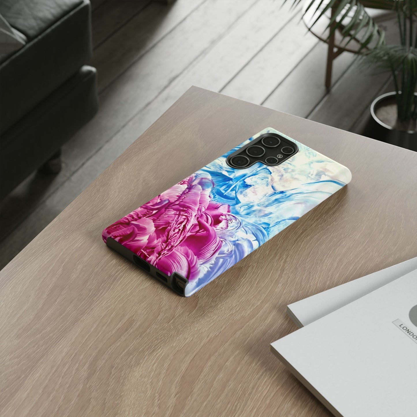 Stylish Hard Phone Case, White Horse, Art Design by Sincthus