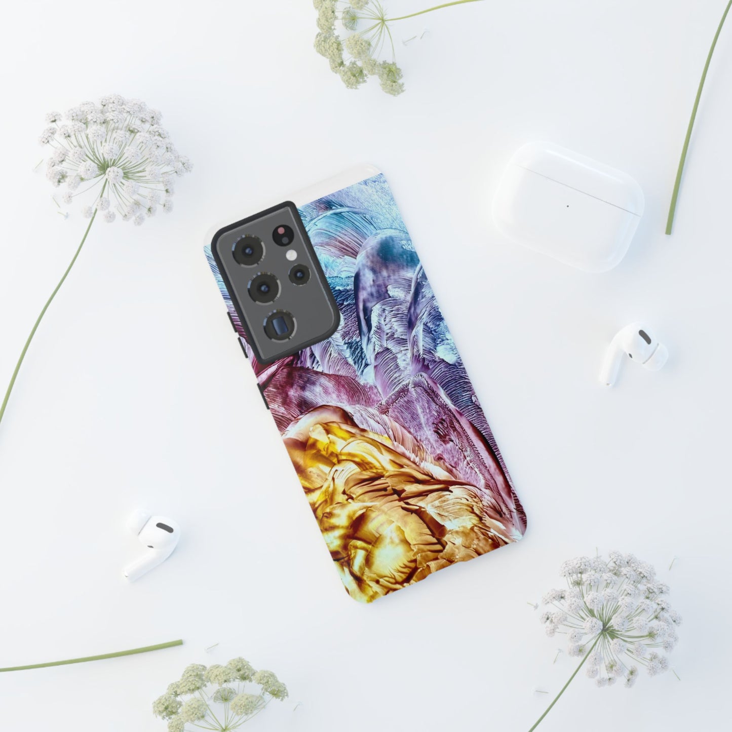 Stylish Hard Phone Case, Waves, Art Design by Sincthus