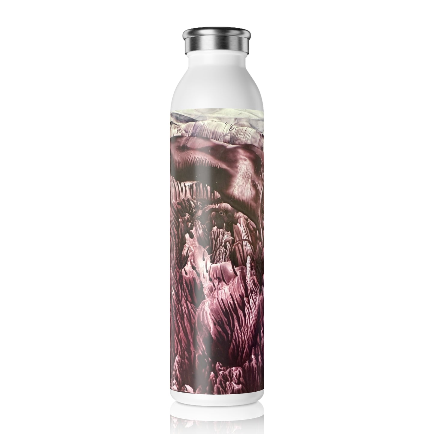 Stylish Slim Water Bottle, Wild Life, Art Design by Sincthus