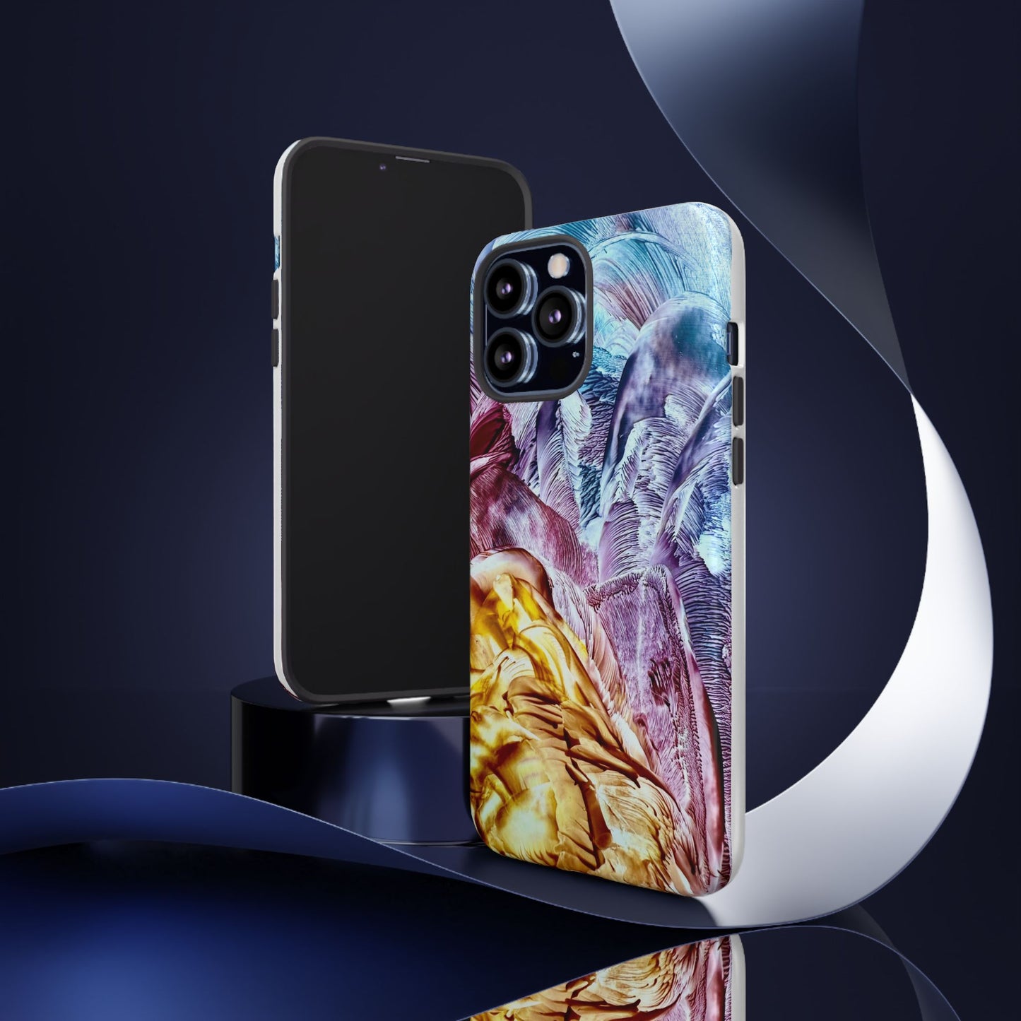 Stylish Hard Phone Case, Waves, Art Design by Sincthus
