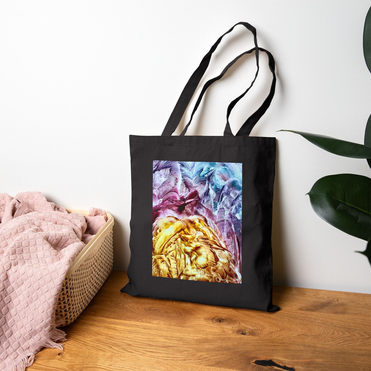 Canvas Tote Bag, Waves, Art Design by Sincthus