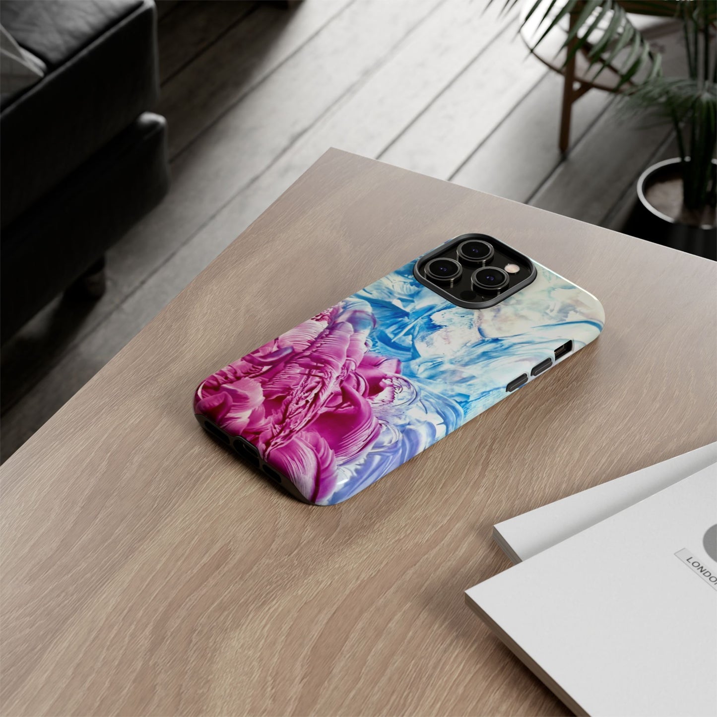 Stylish Hard Phone Case, White Horse, Art Design by Sincthus
