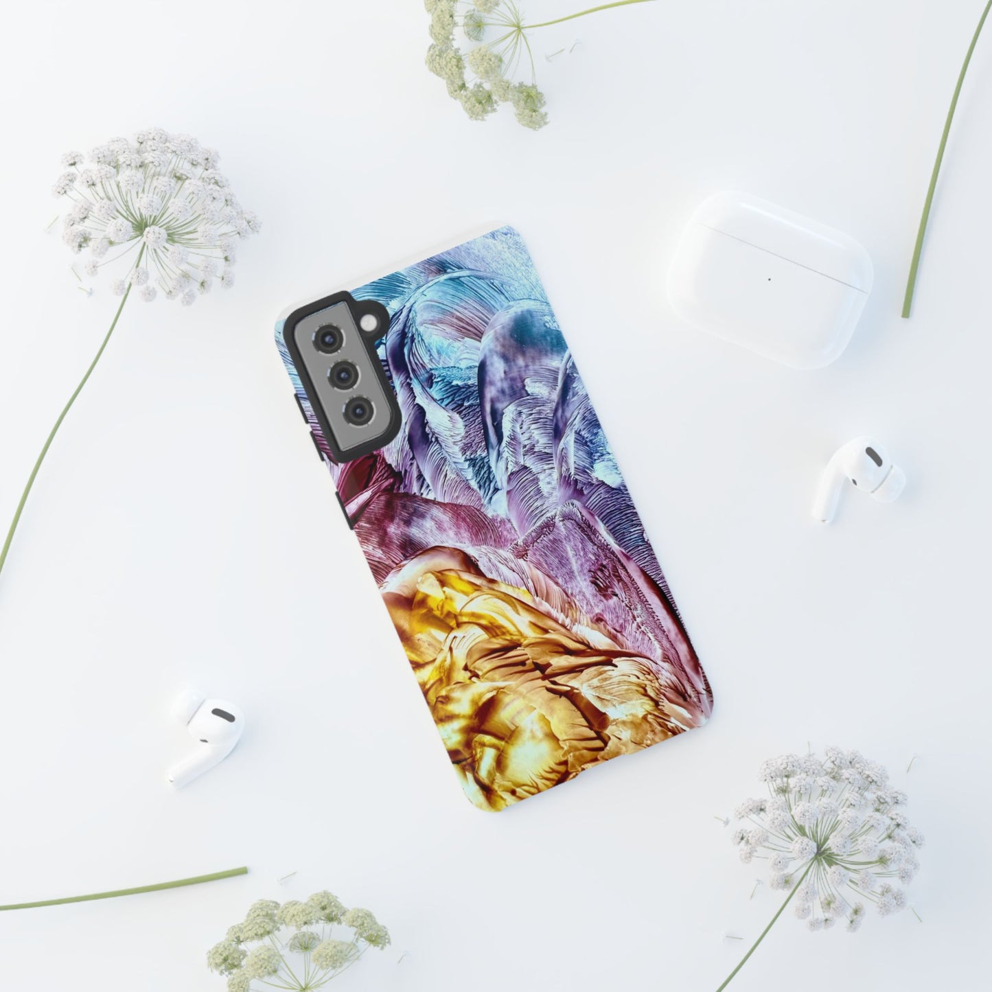 Stylish Hard Phone Case, Waves, Art Design by Sincthus
