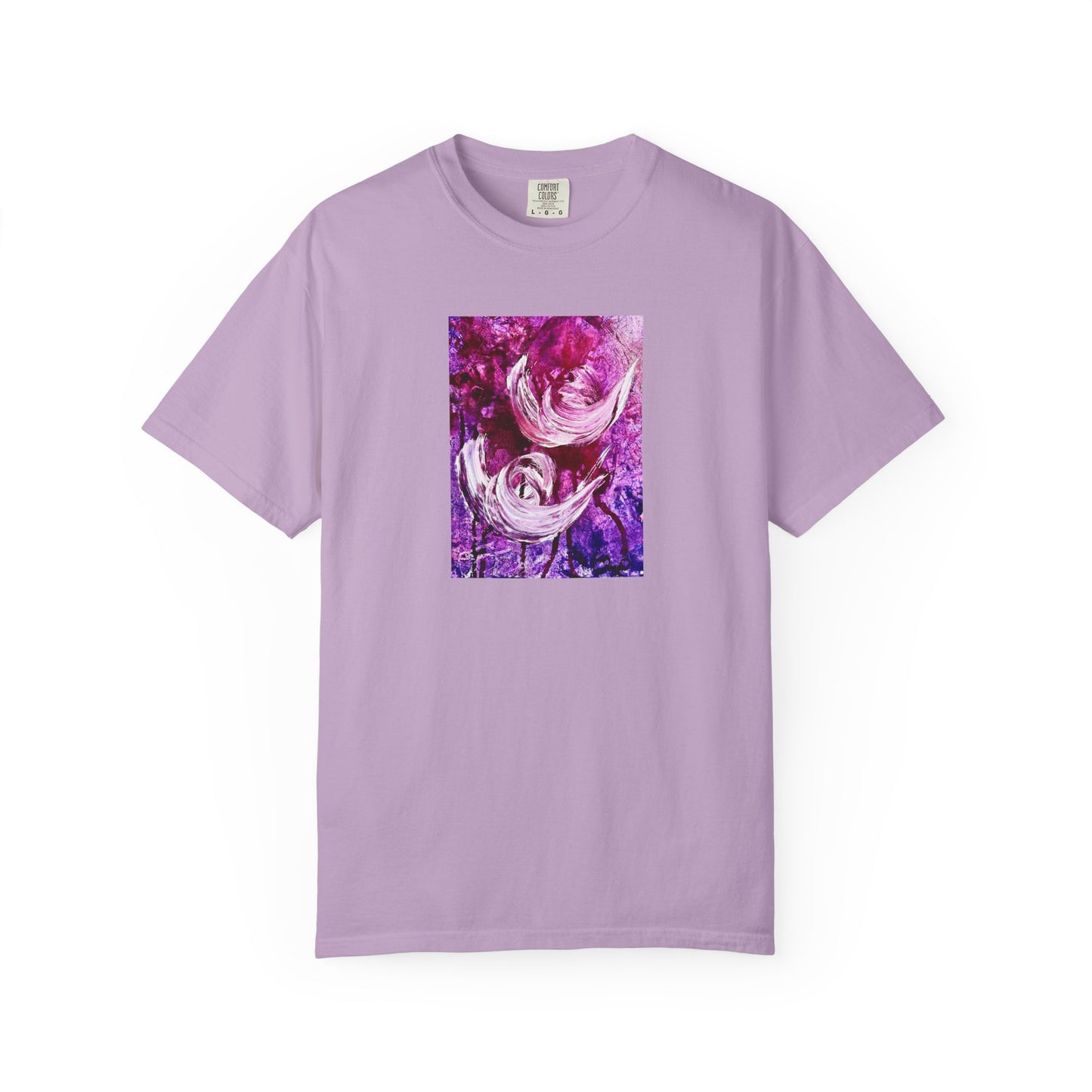 Unisex Garment-Dyed T-shirt, Love Path, Art Design by Sincthus