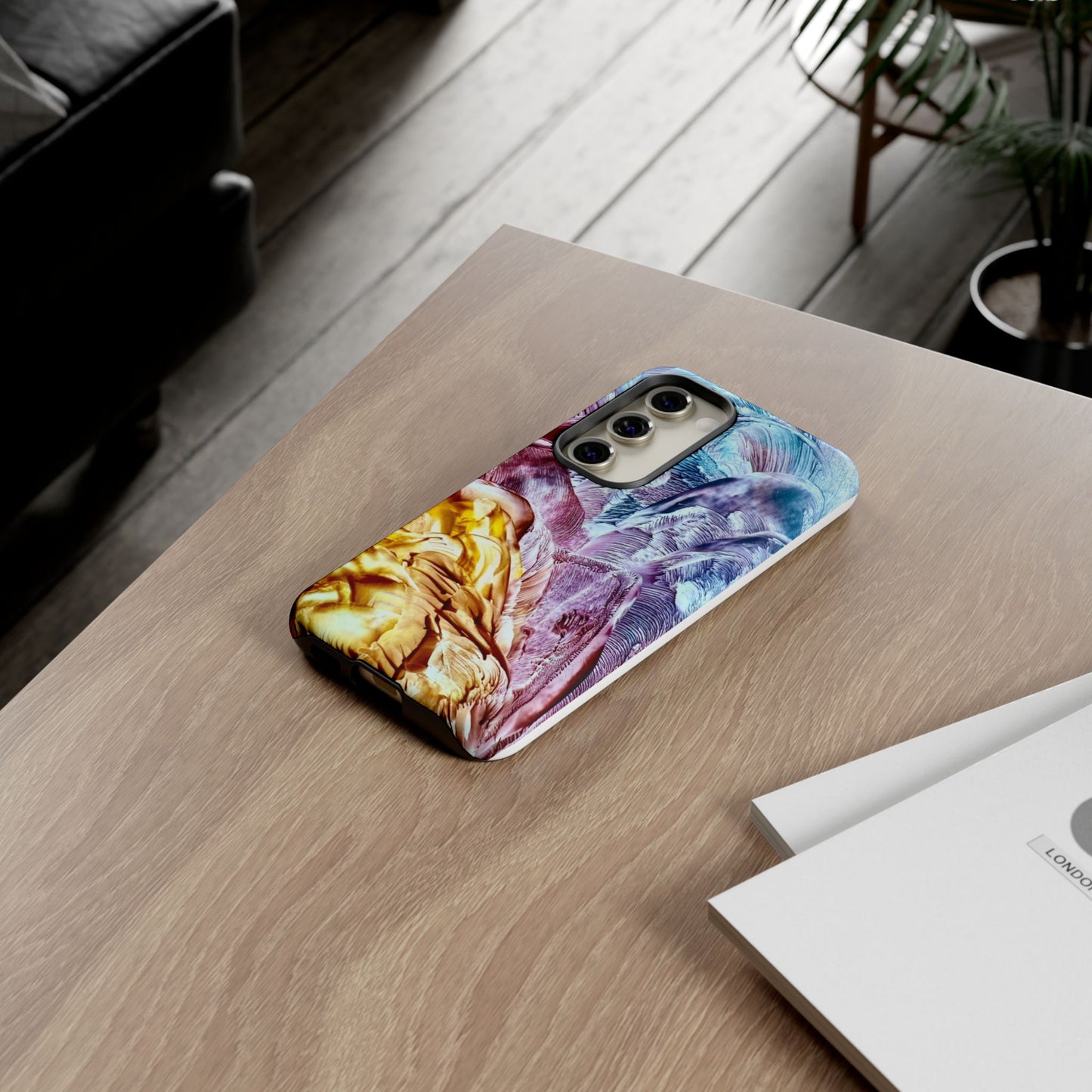 Stylish Hard Phone Case, Waves, Art Design by Sincthus