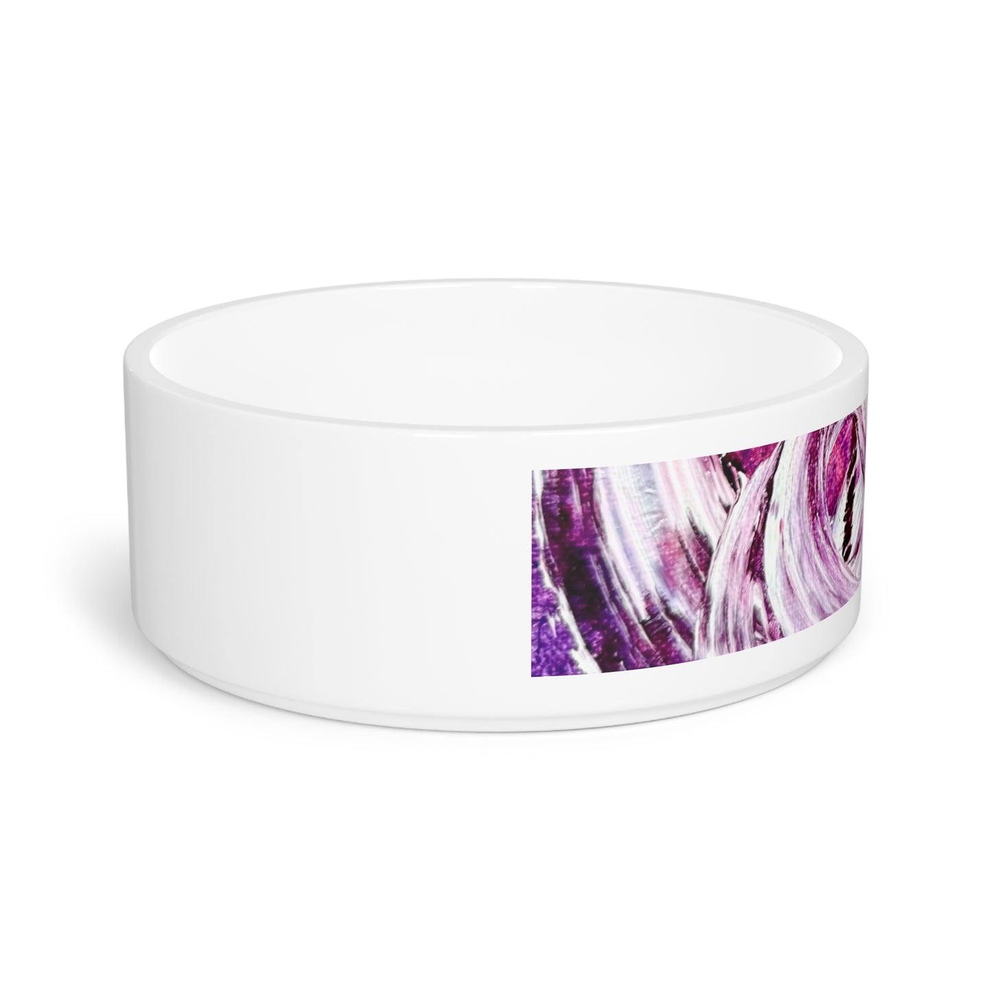 Rustic Pet Bowl for Dogs and Cats, Love Path, Art Design by Sincthus