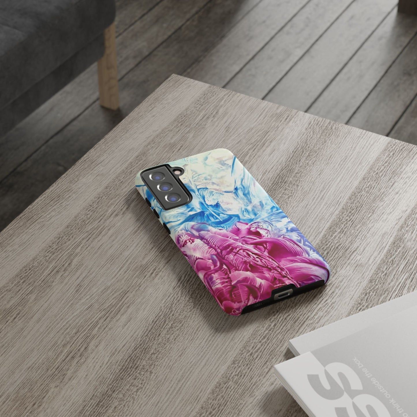 Stylish Hard Phone Case, White Horse, Art Design by Sincthus