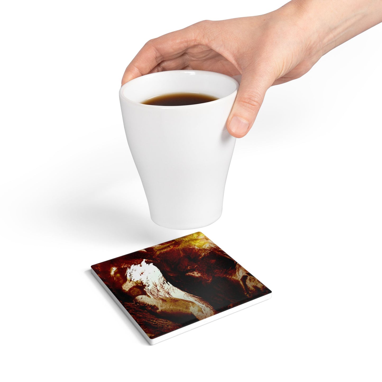 Ceramic Coaster, Autumn, Art Design by Sincthus