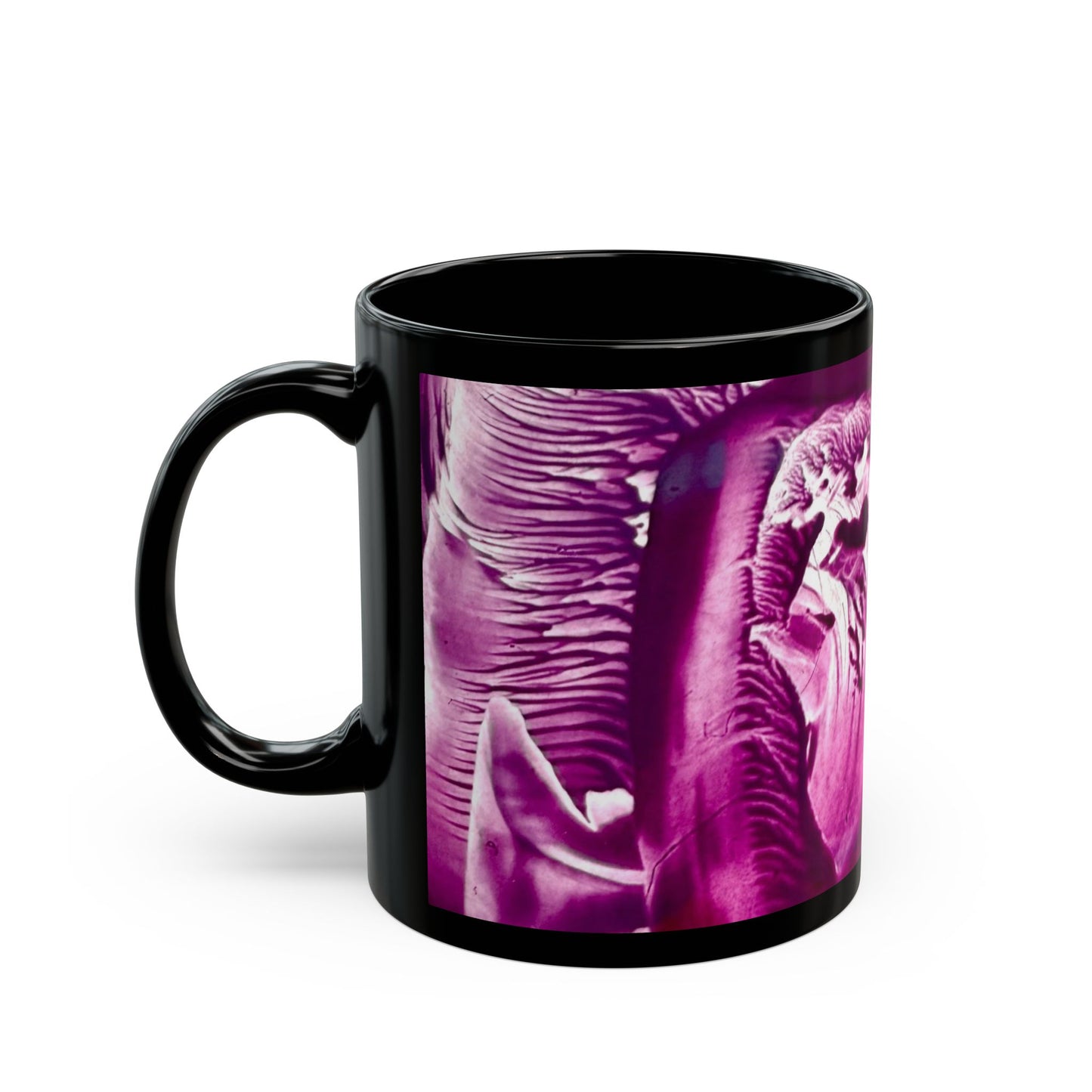 Black Ceramic Mug, Creation, Art Design by Sincthus