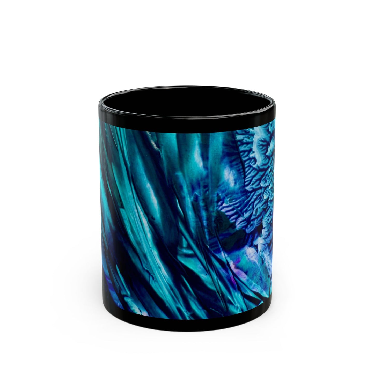 Black Ceramic Mug, Beautiful, Art Design by Sincthus