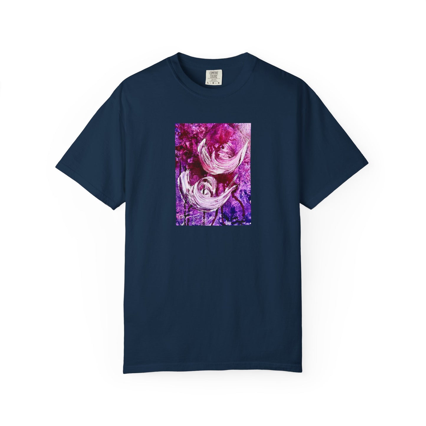 Unisex Garment-Dyed T-shirt, Love Path, Art Design by Sincthus