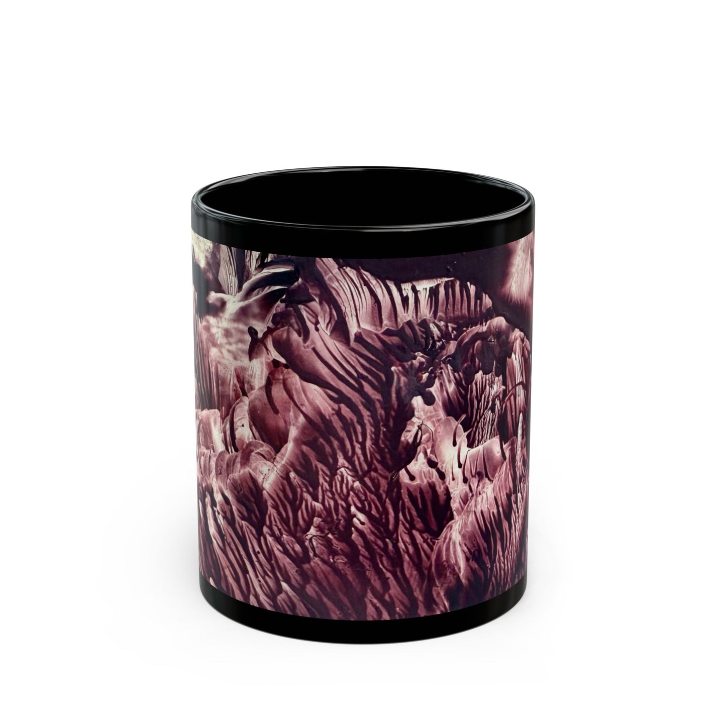 Black Ceramic Mug, Wild Life, Art Design by Sincthus