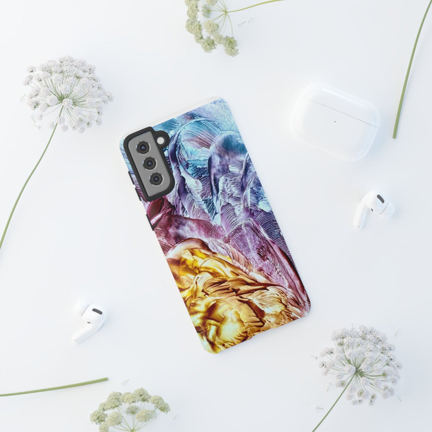 Stylish Hard Phone Case, Waves, Art Design by Sincthus