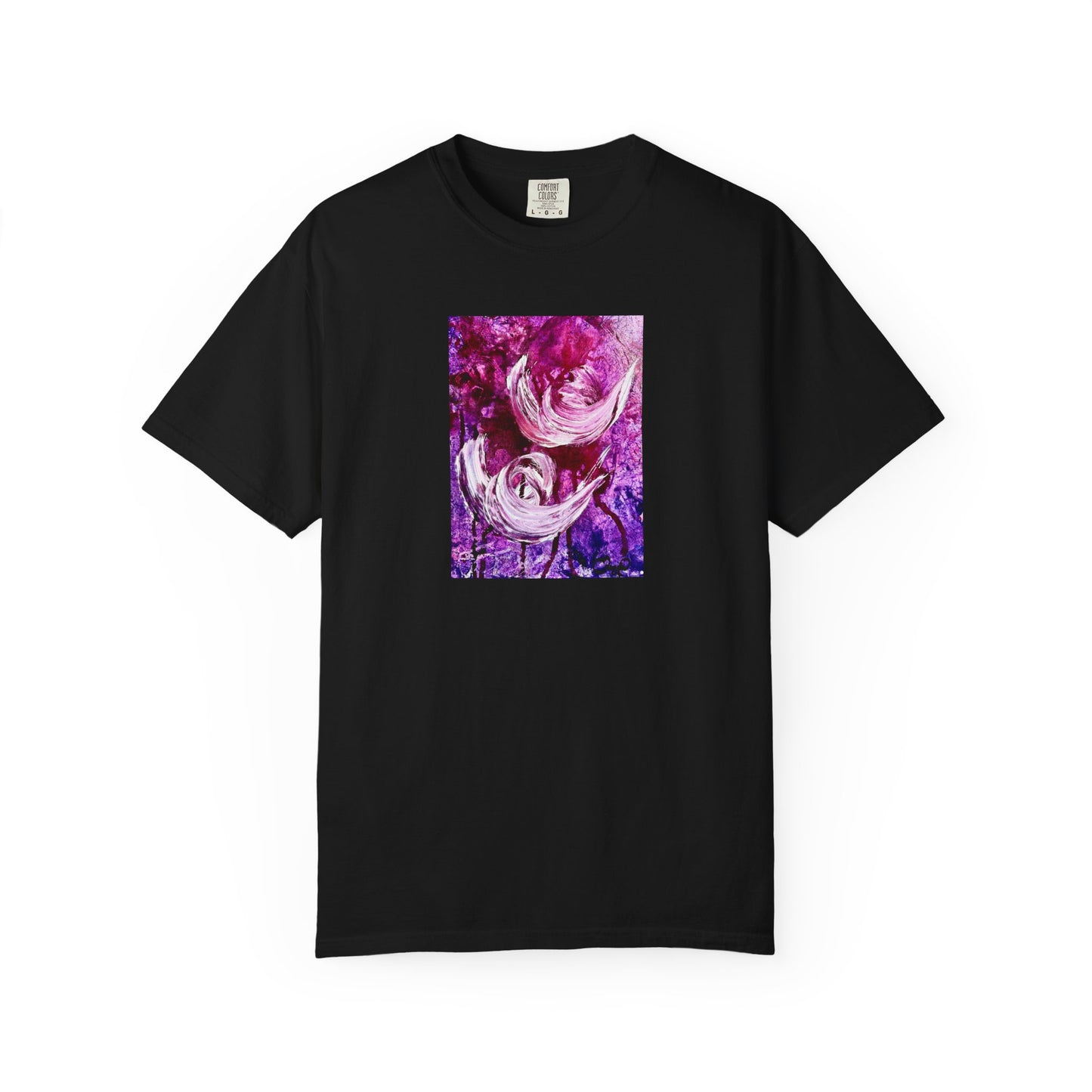 Unisex Garment-Dyed T-shirt, Love Path, Art Design by Sincthus