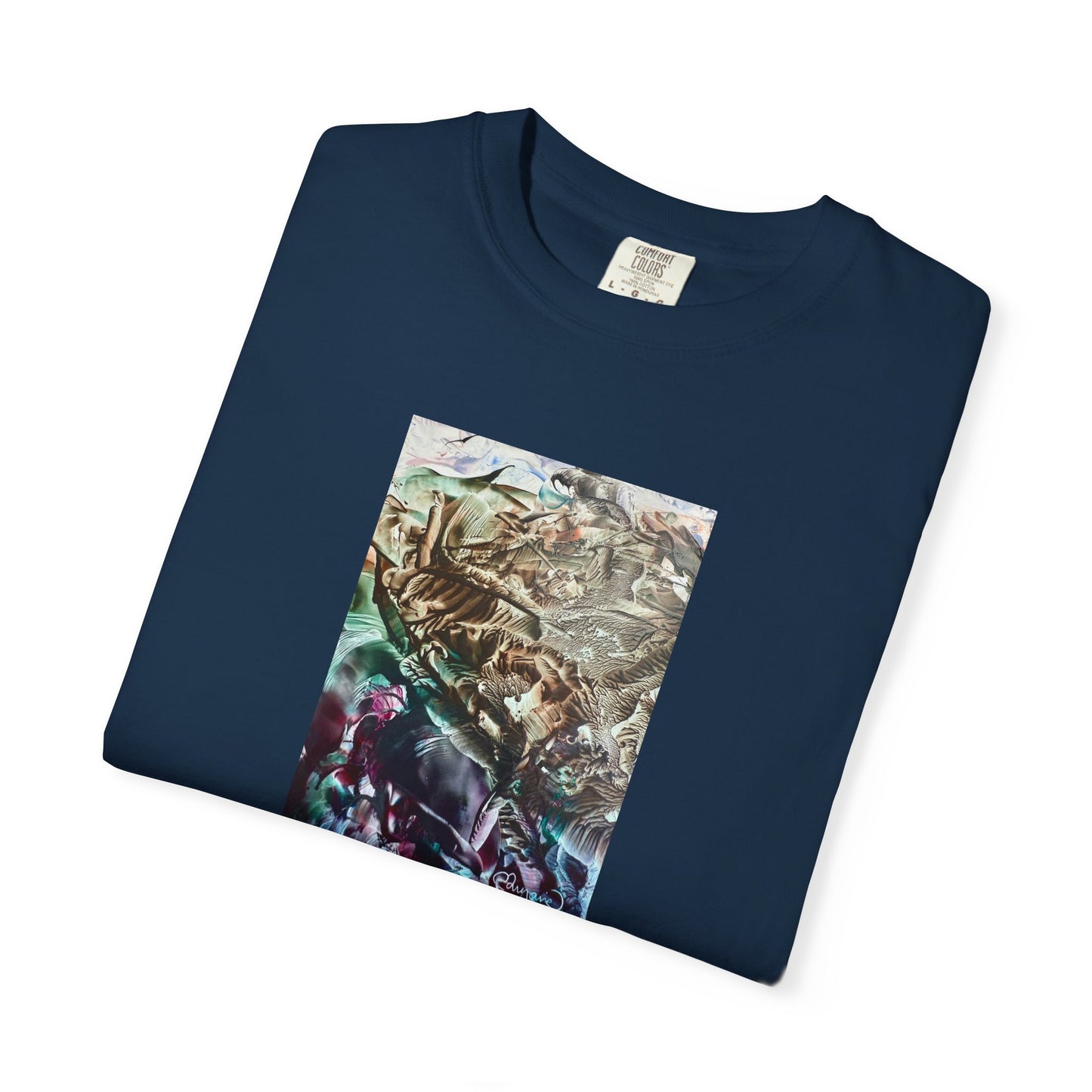 Unisex Garment-Dyed T-shirt, Adventure, Art Design by Sincthus