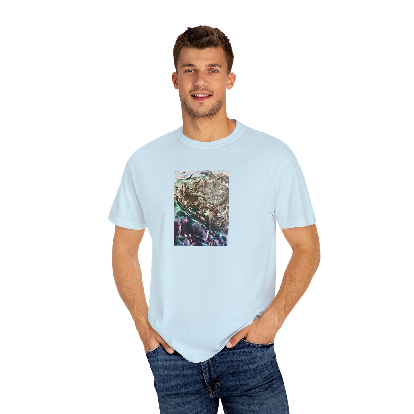 Unisex Garment-Dyed T-shirt, Adventure, Art Design by Sincthus