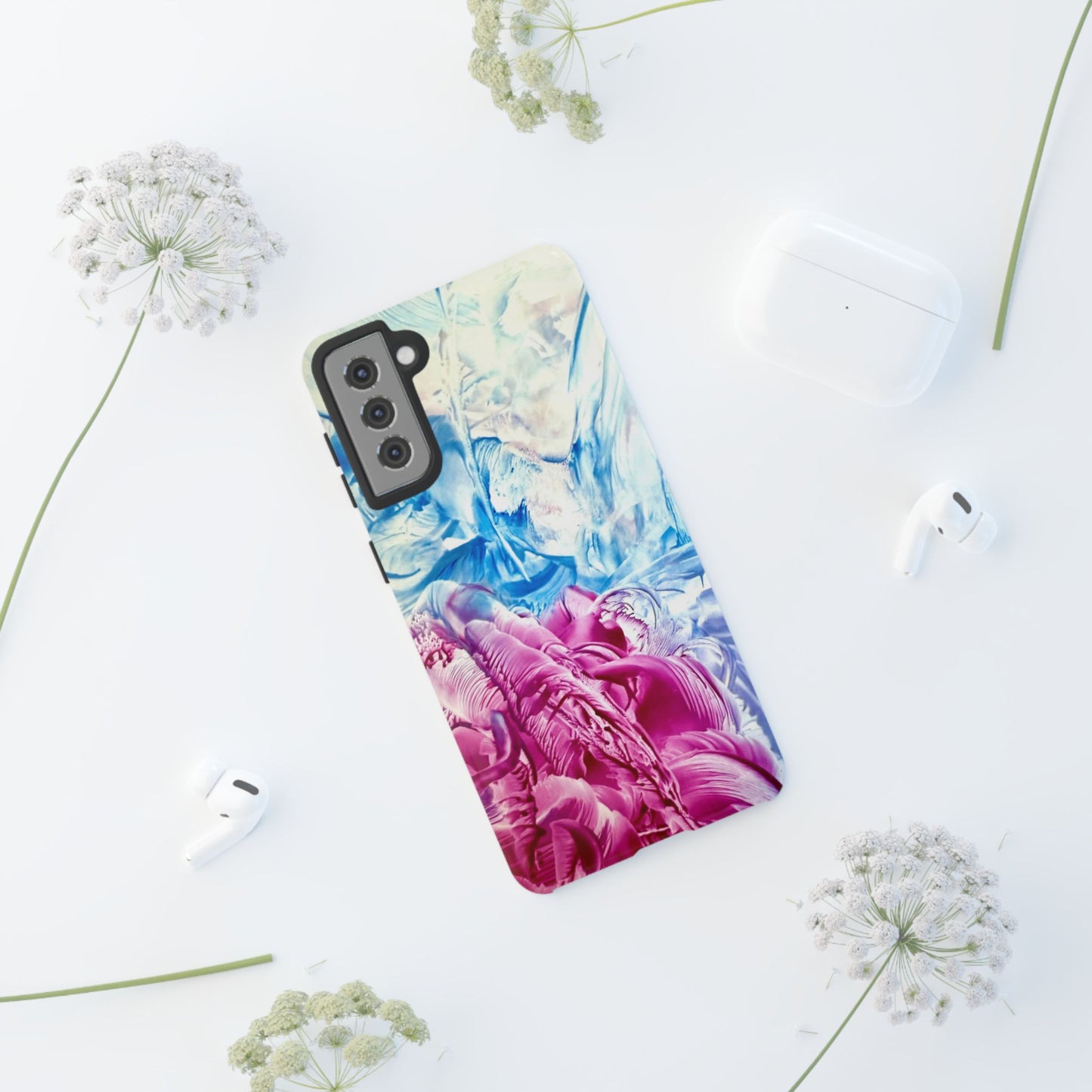 Stylish Hard Phone Case, White Horse, Art Design by Sincthus
