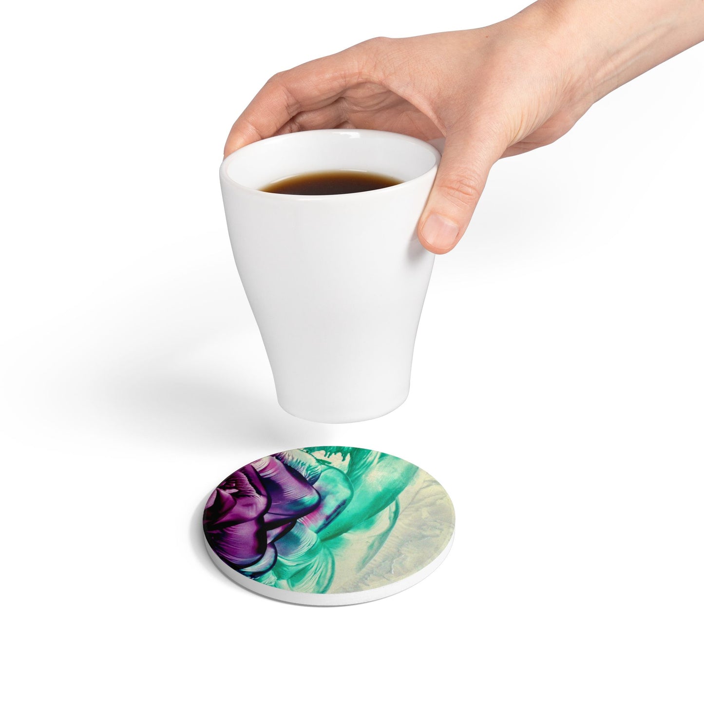 Ceramic Coaster, Happy Mother’s Day, Art Design by Sincthus