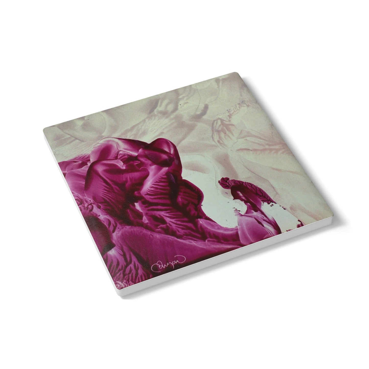 Ceramic Coaster, Mother, Art Design by Sincthus