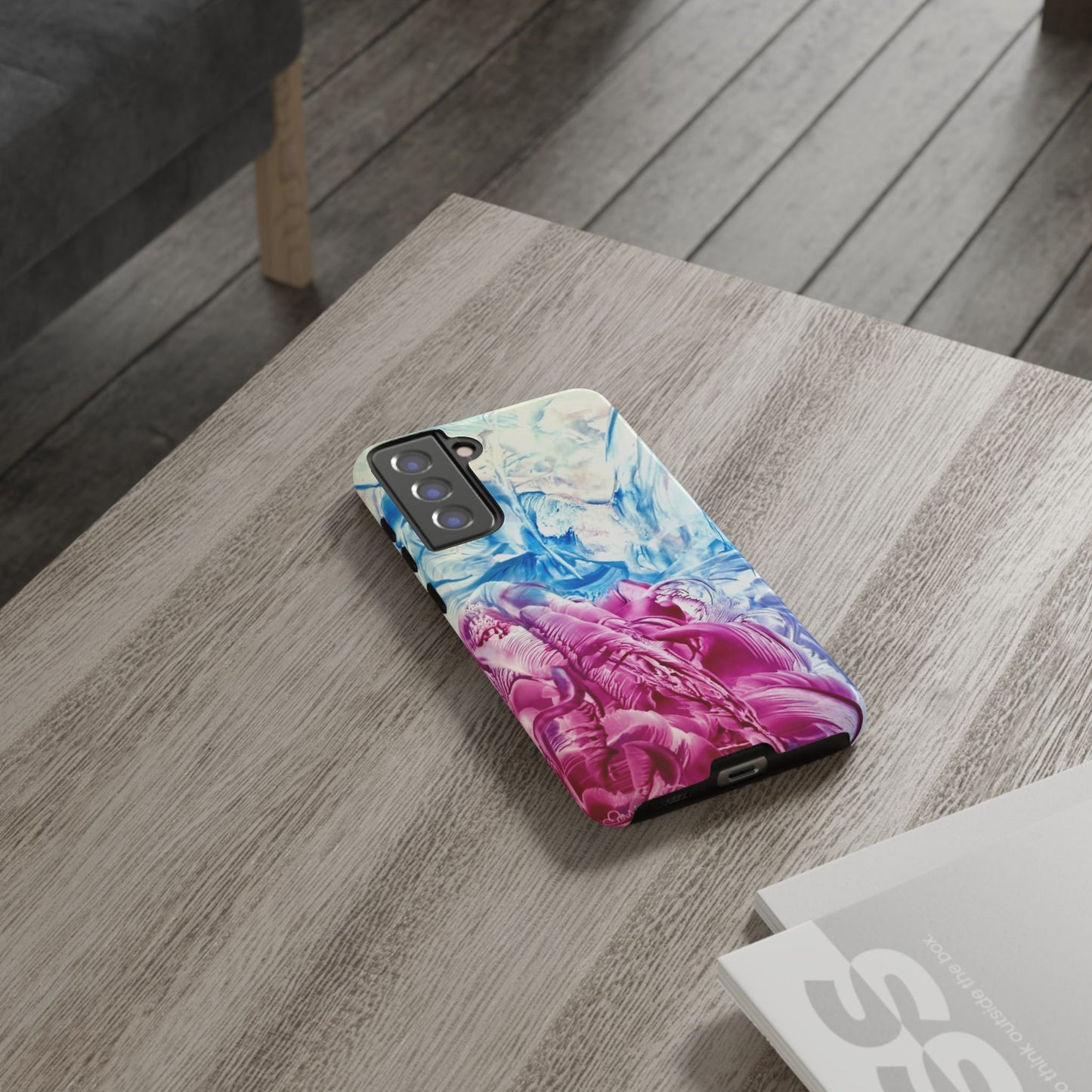 Stylish Hard Phone Case, White Horse, Art Design by Sincthus