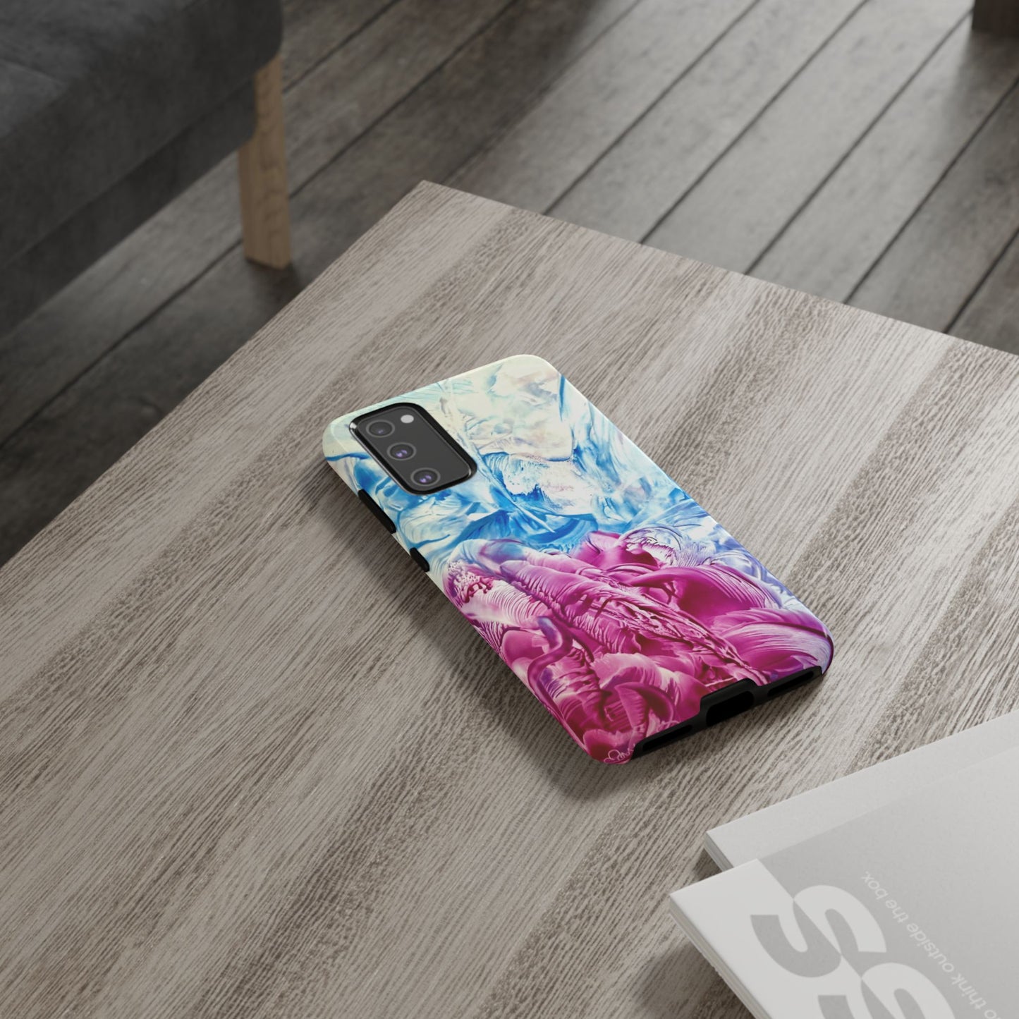 Stylish Hard Phone Case, White Horse, Art Design by Sincthus