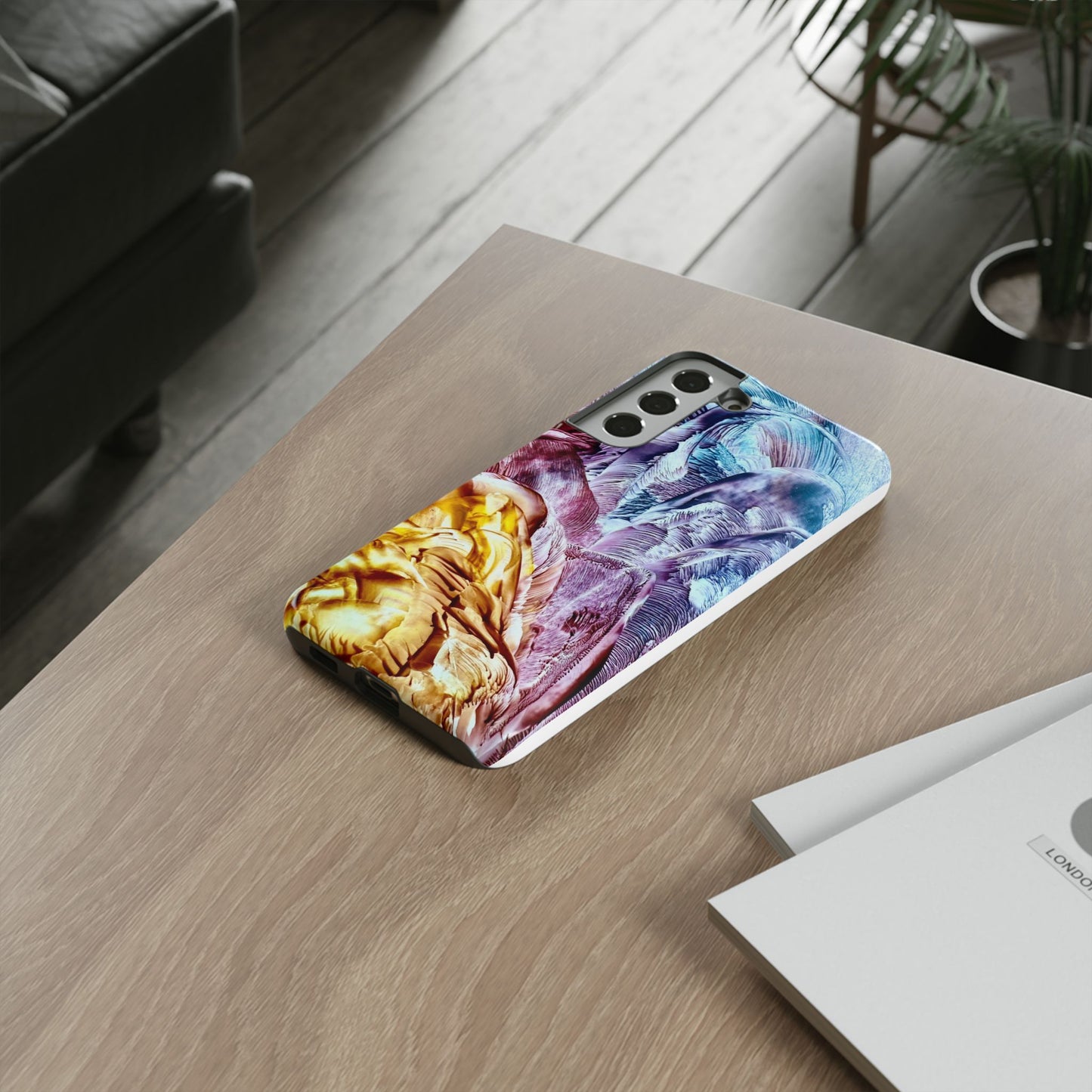 Stylish Hard Phone Case, Waves, Art Design by Sincthus