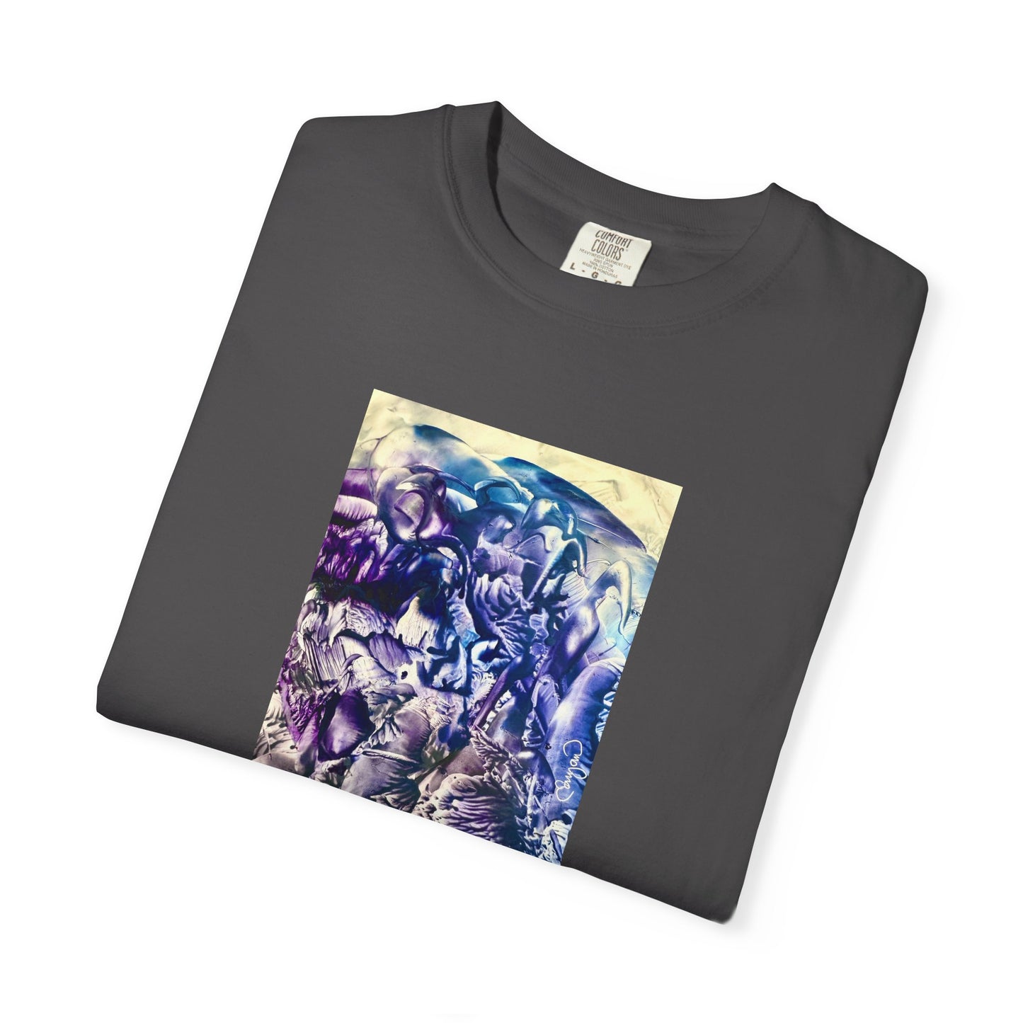 Unisex Garment-Dyed T-shirt, Flood, Art Design by Sincthus
